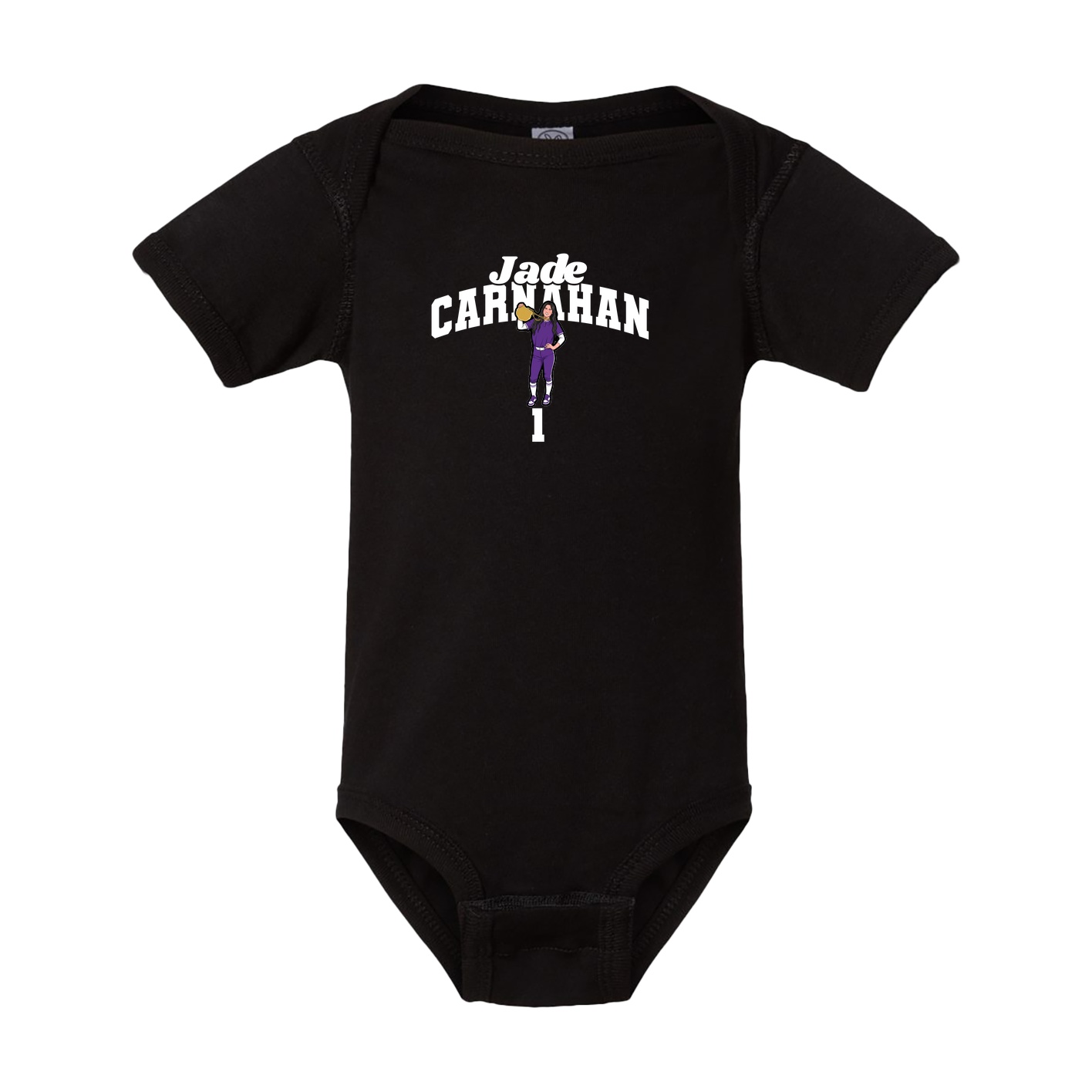 Baby Onesie — Signature Arch in Black