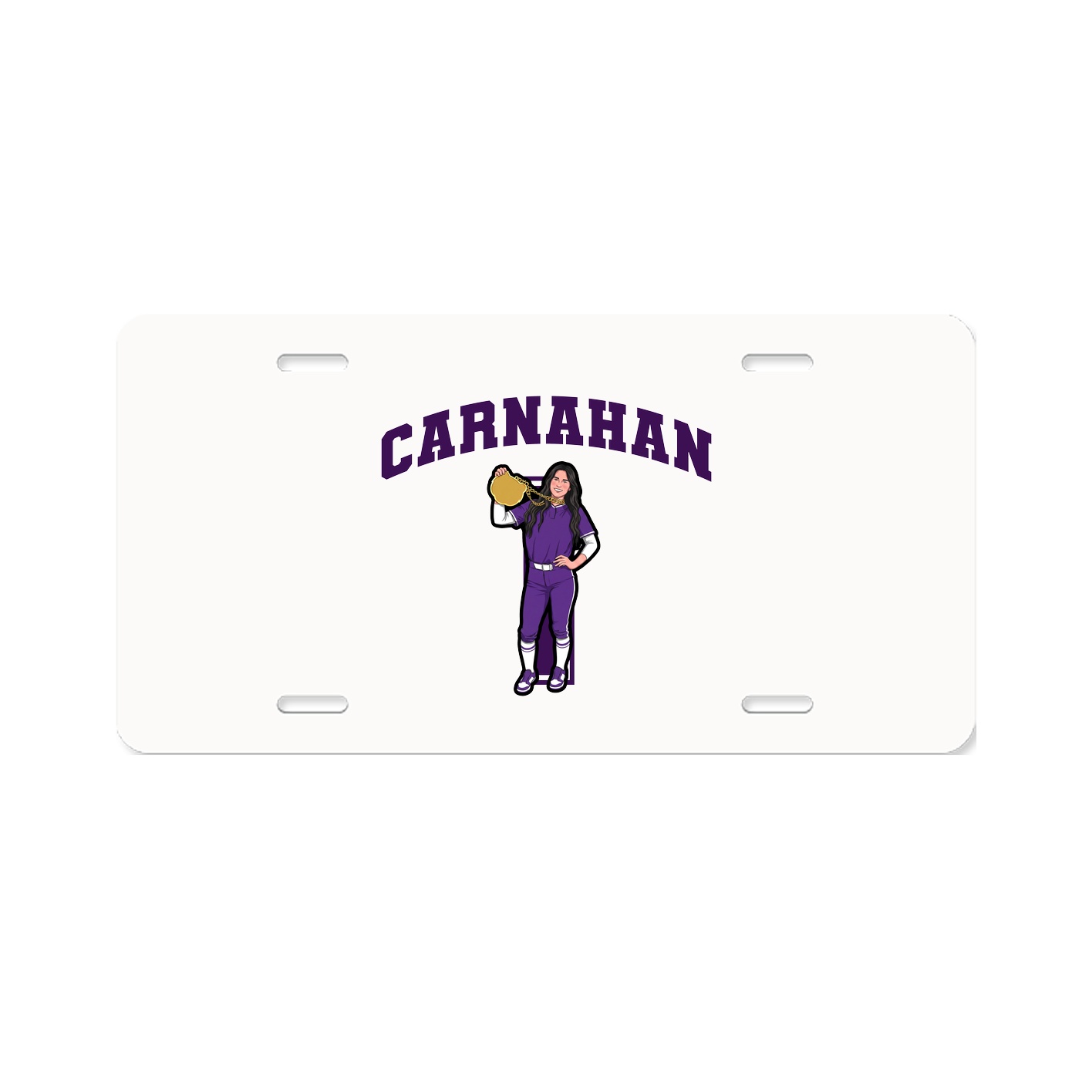 License Plate — Number in Classic