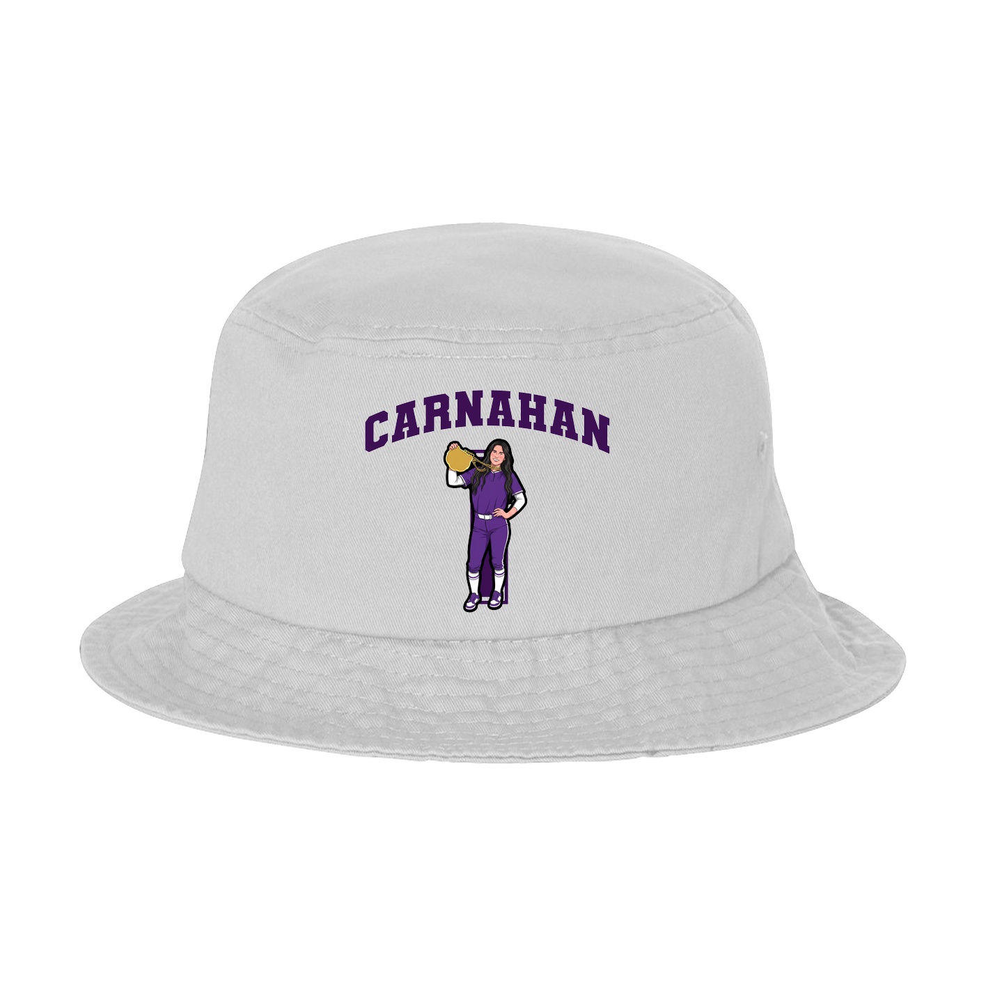 Bucket Cap — Number in White