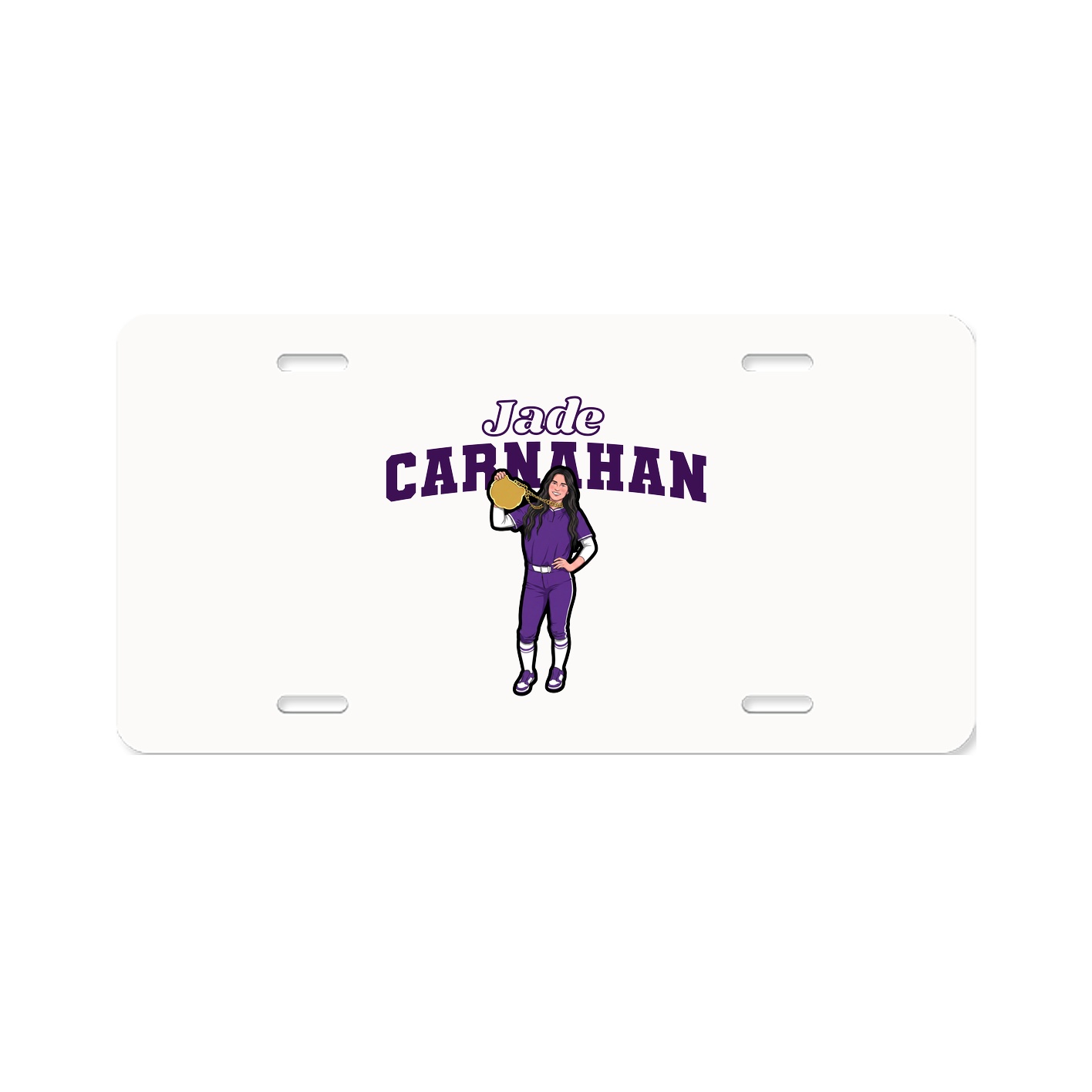 License Plate — Name Arch in Classic