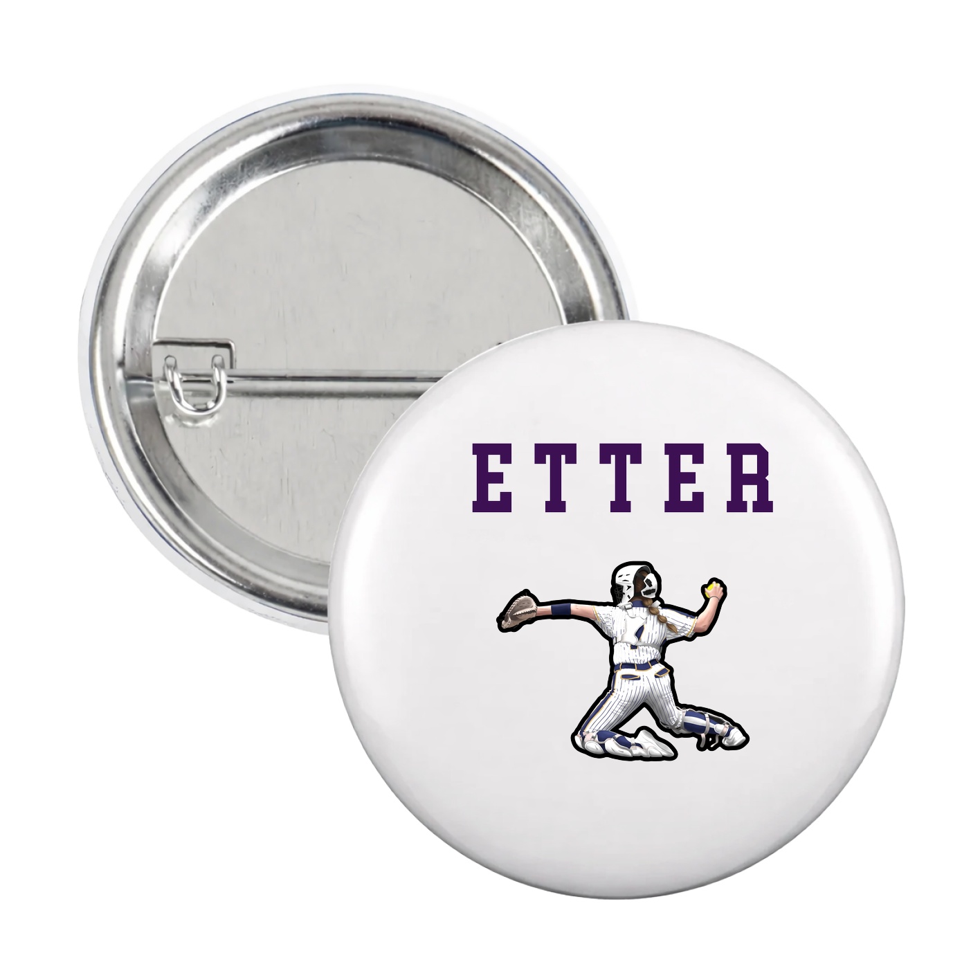 Game Day Button — Shirsey in White