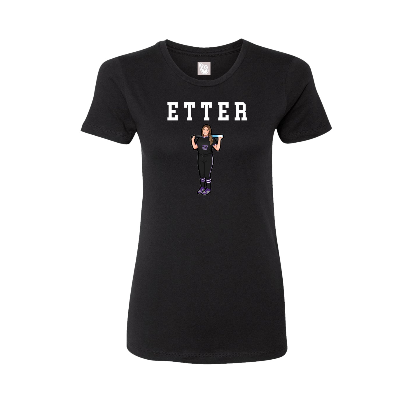 Fitted Women's Tee — Shirsey in Black