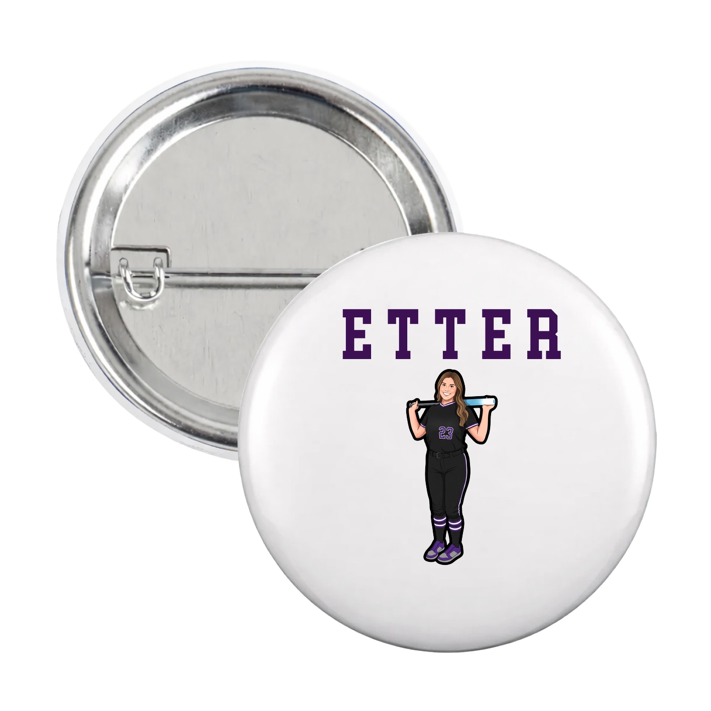 Game Day Button — Shirsey in White