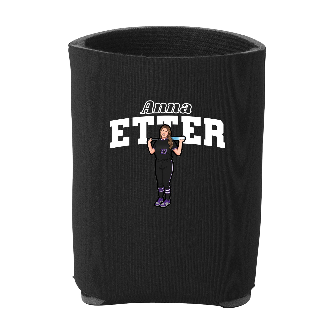 Can Holder — Name Arch in Black