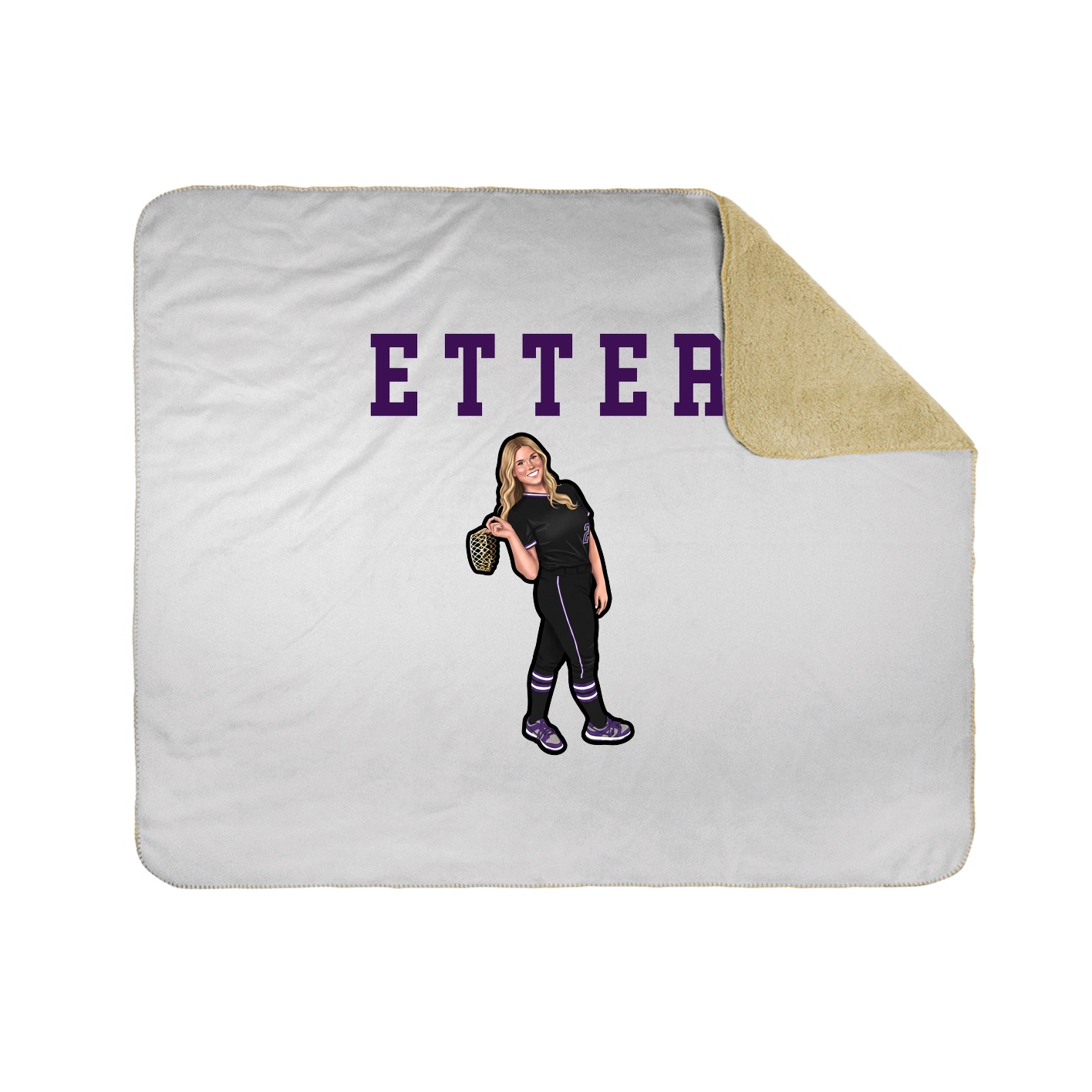 Throw Blanket — Shirsey in White