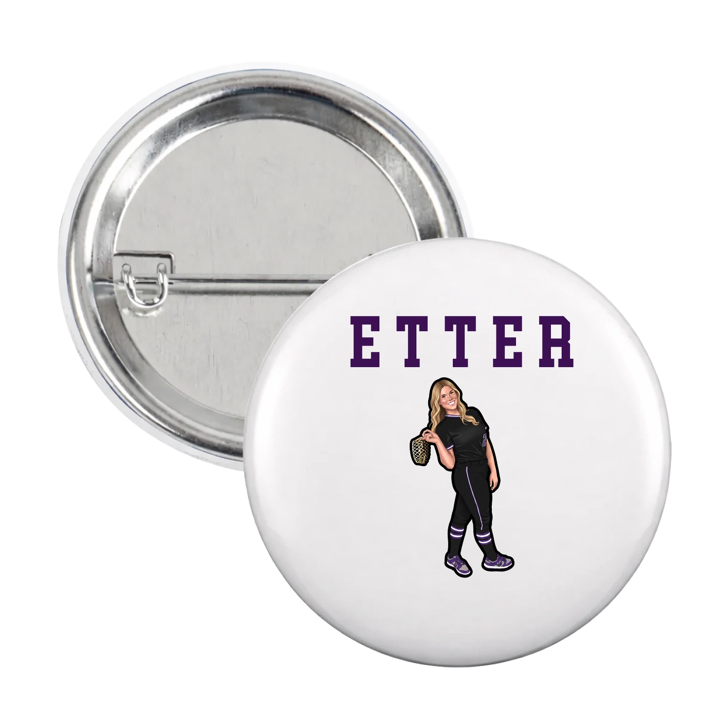 Game Day Button — Shirsey in White