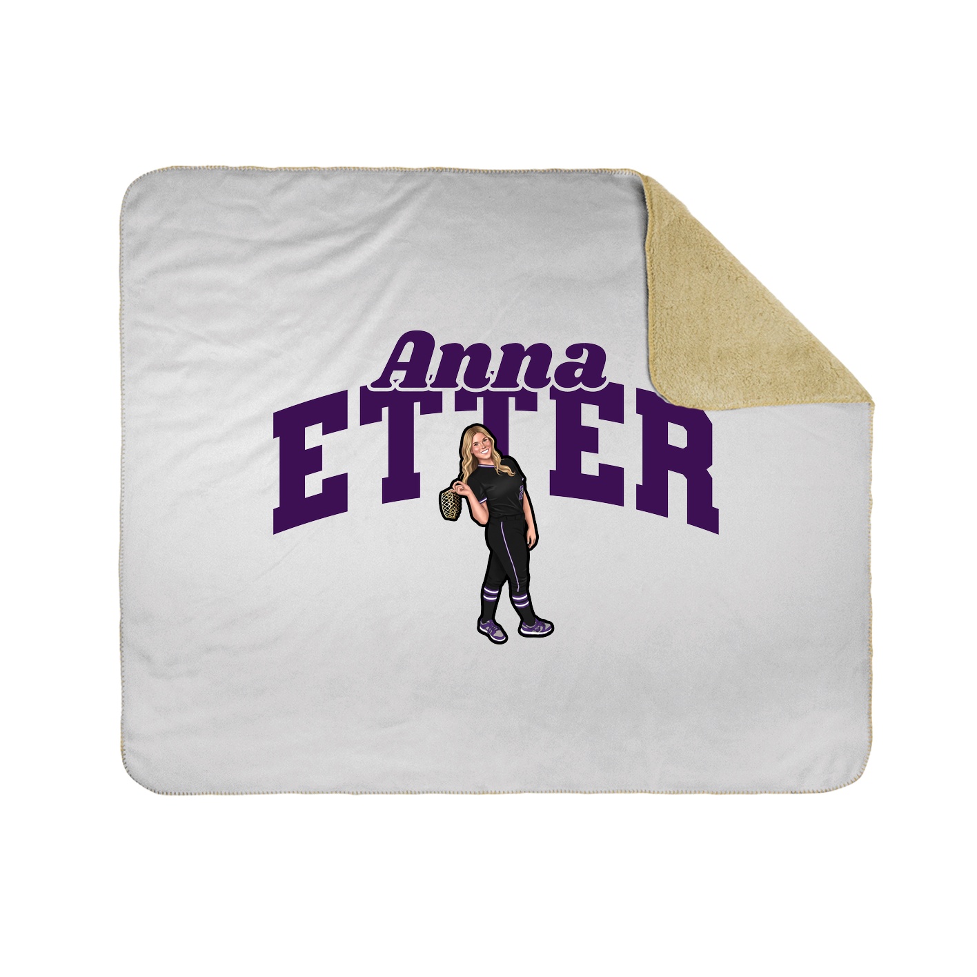 Throw Blanket — Signature Arch in White