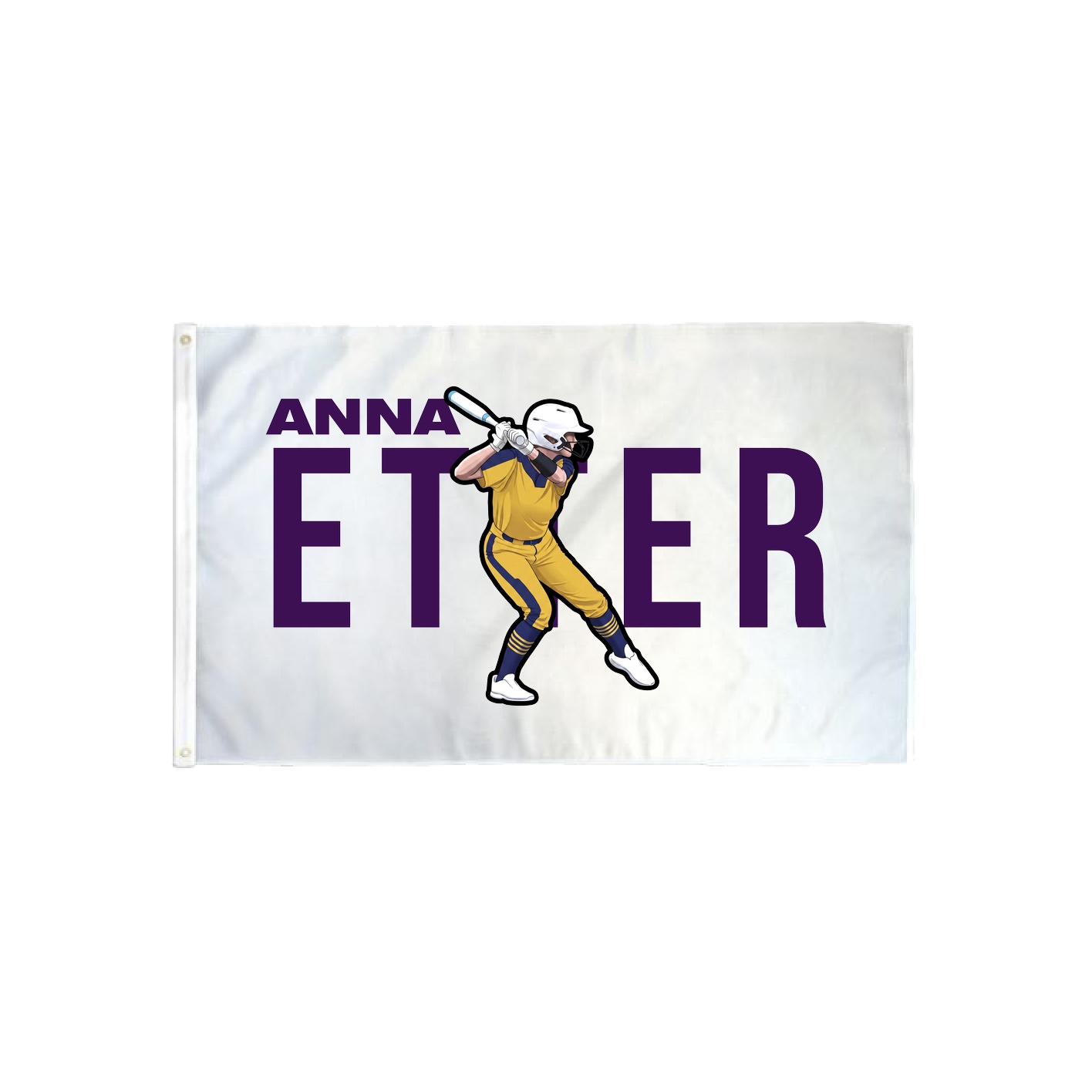 3x5 Flag — Player Name in Classic