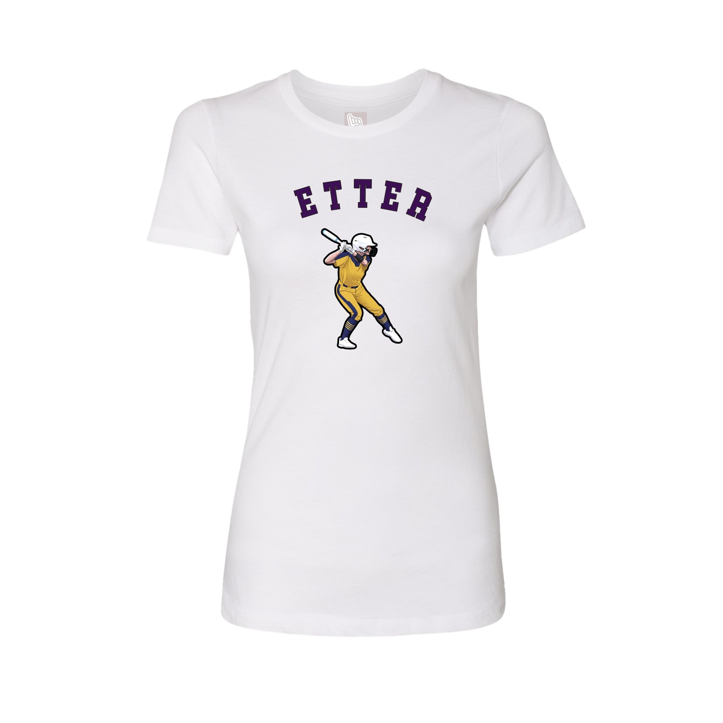 Fitted Women's Tee — Shirsey Arch in White
