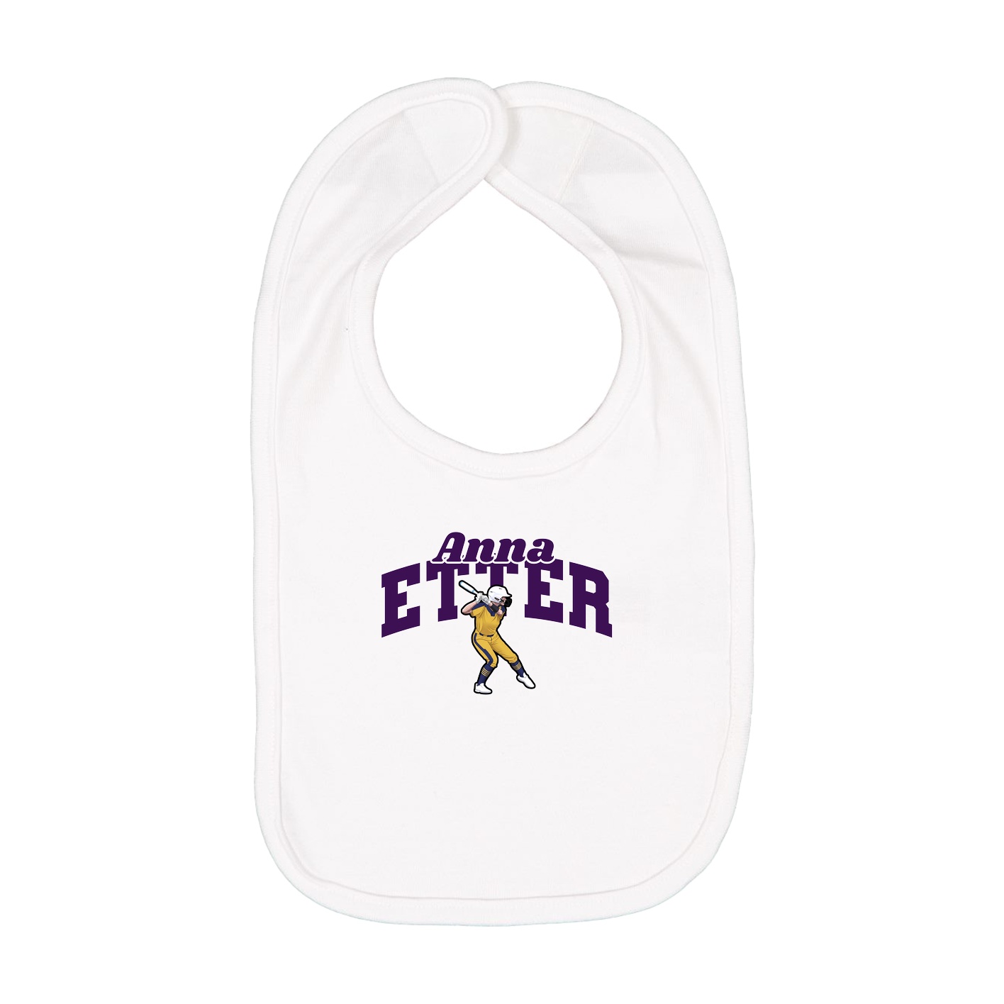 Infant Bib — Signature Arch in White
