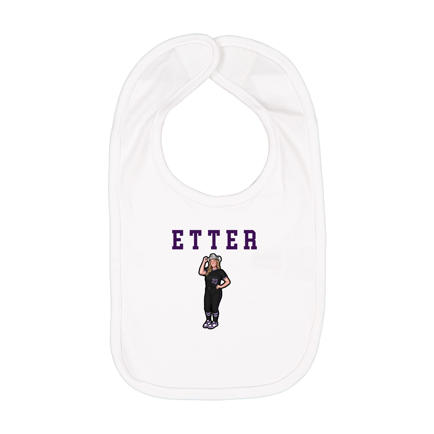 Infant Bib — Shirsey in White