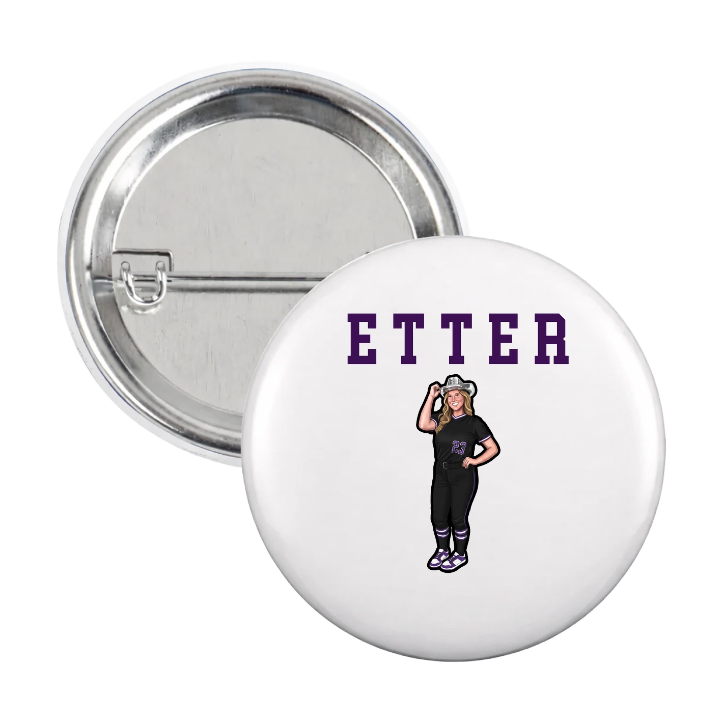 Game Day Button — Shirsey in White