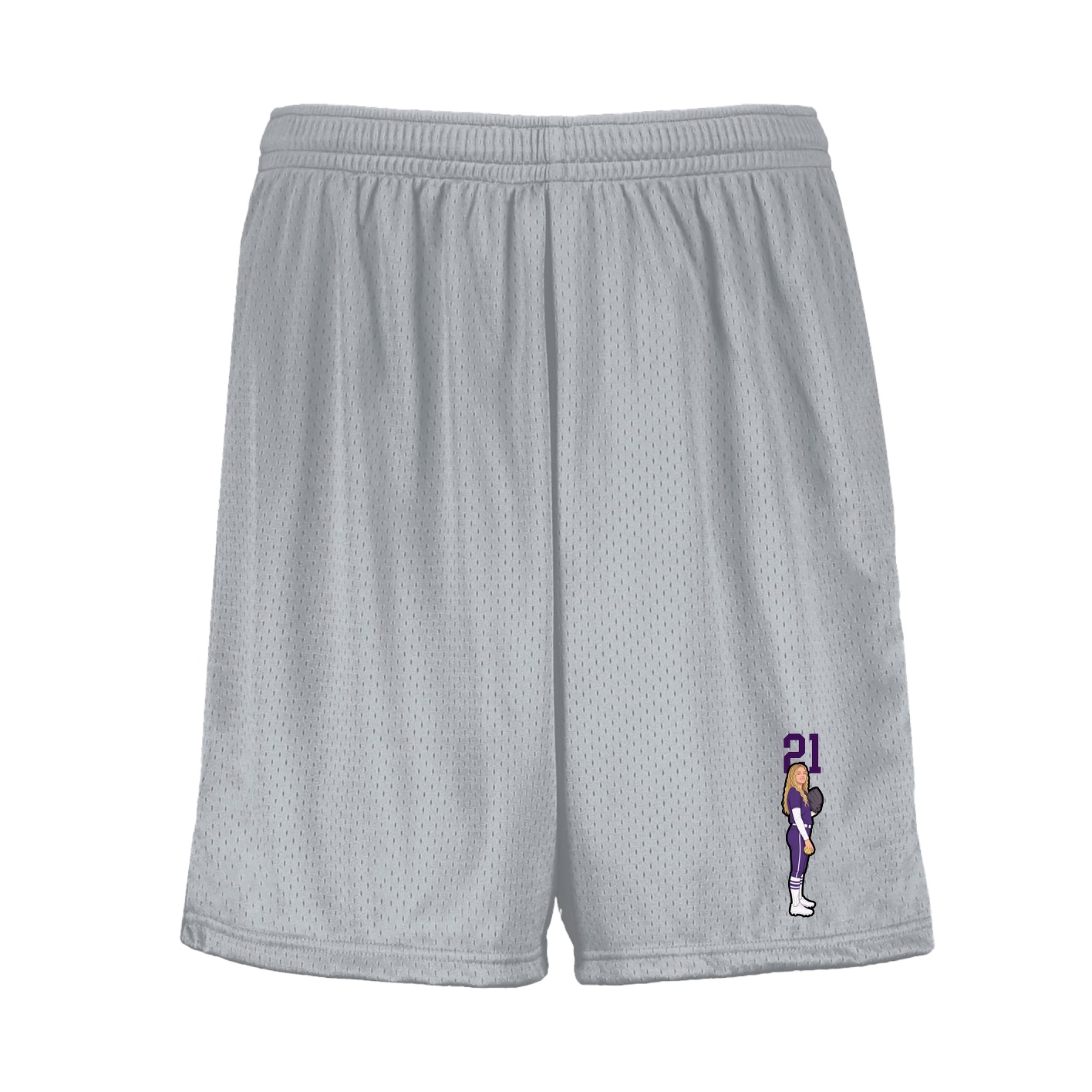 Shorts — Number Top in Silver