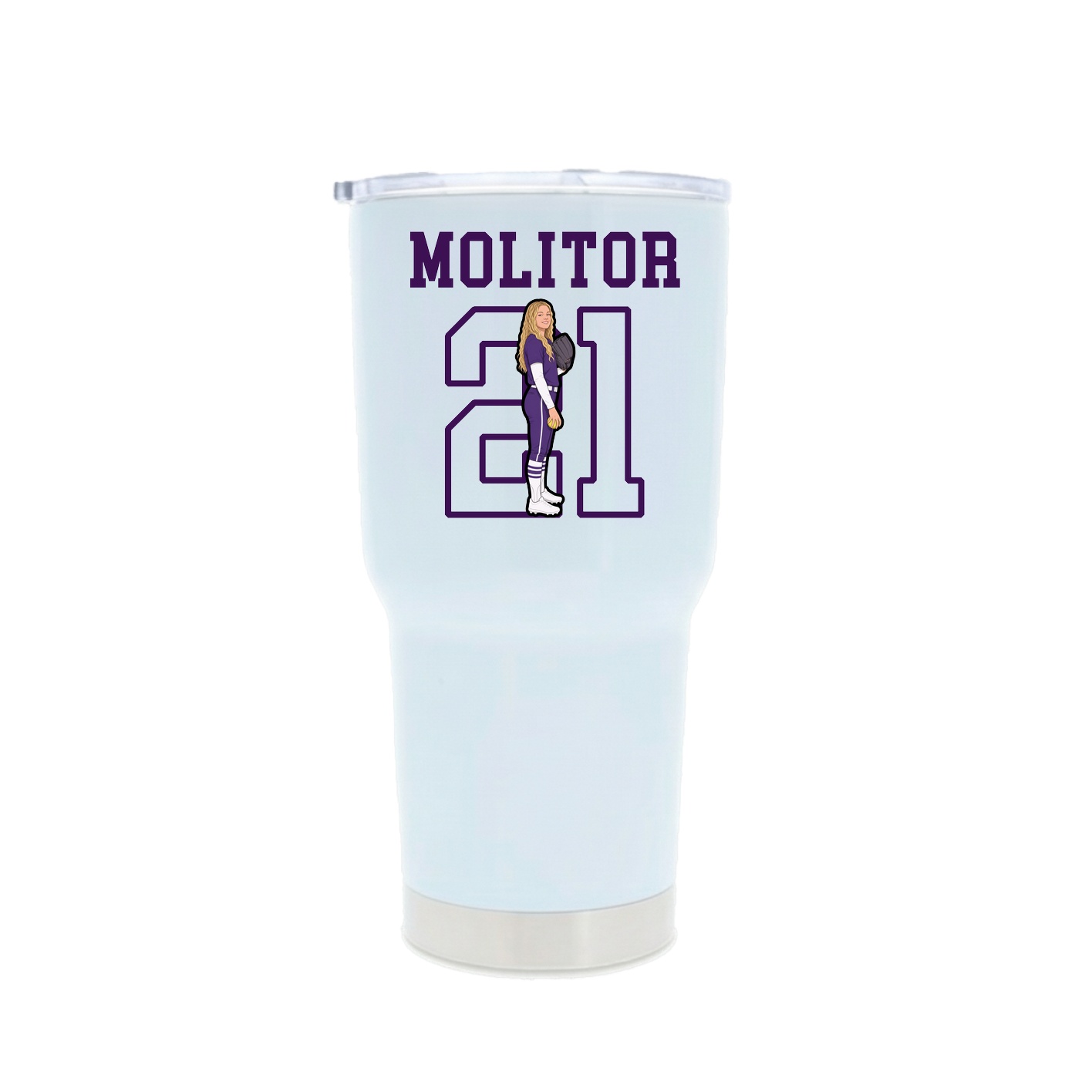 30oz Stainless Steel Tumbler — Shirsey in White
