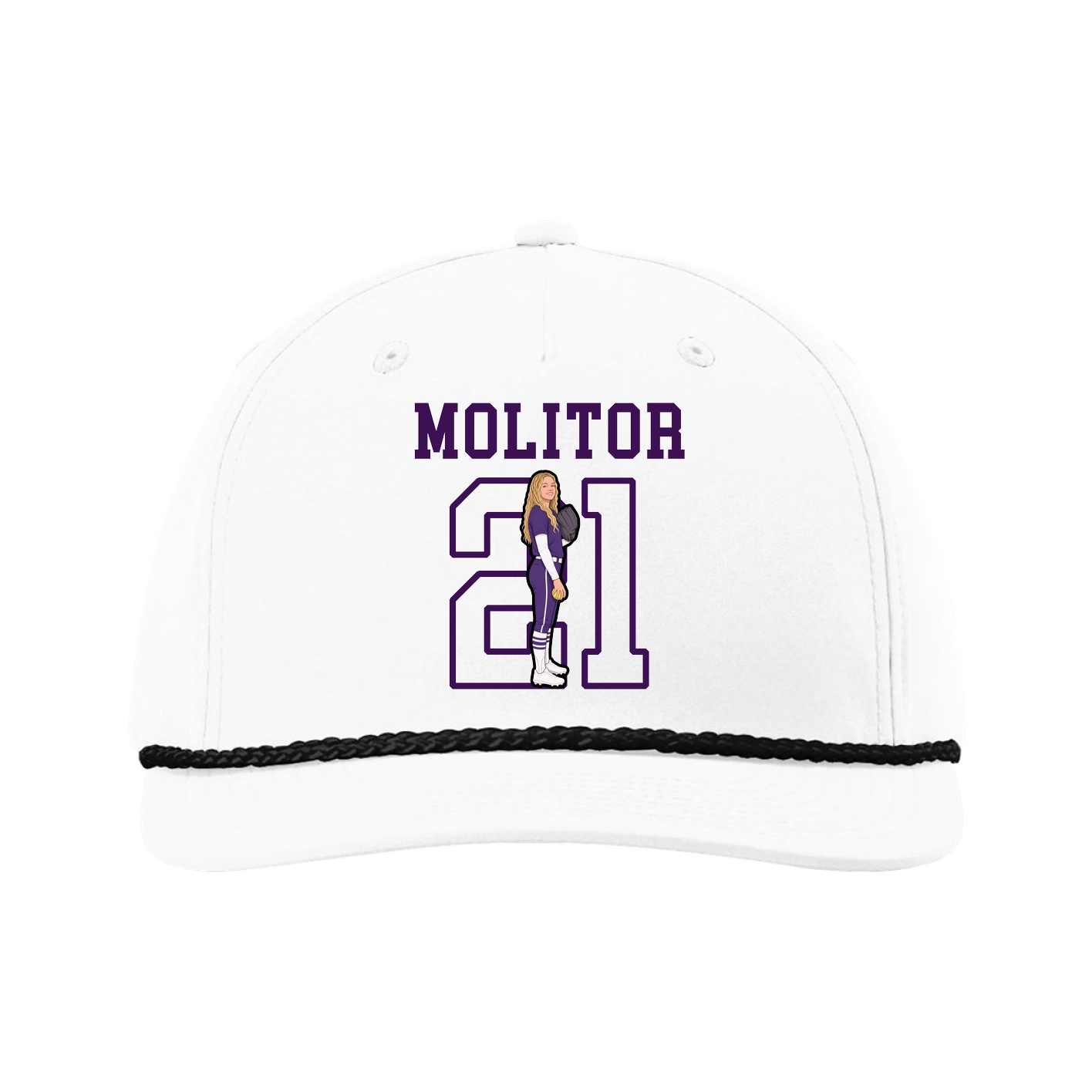 Five-Panel Classic Rope Cap — Shirsey in White