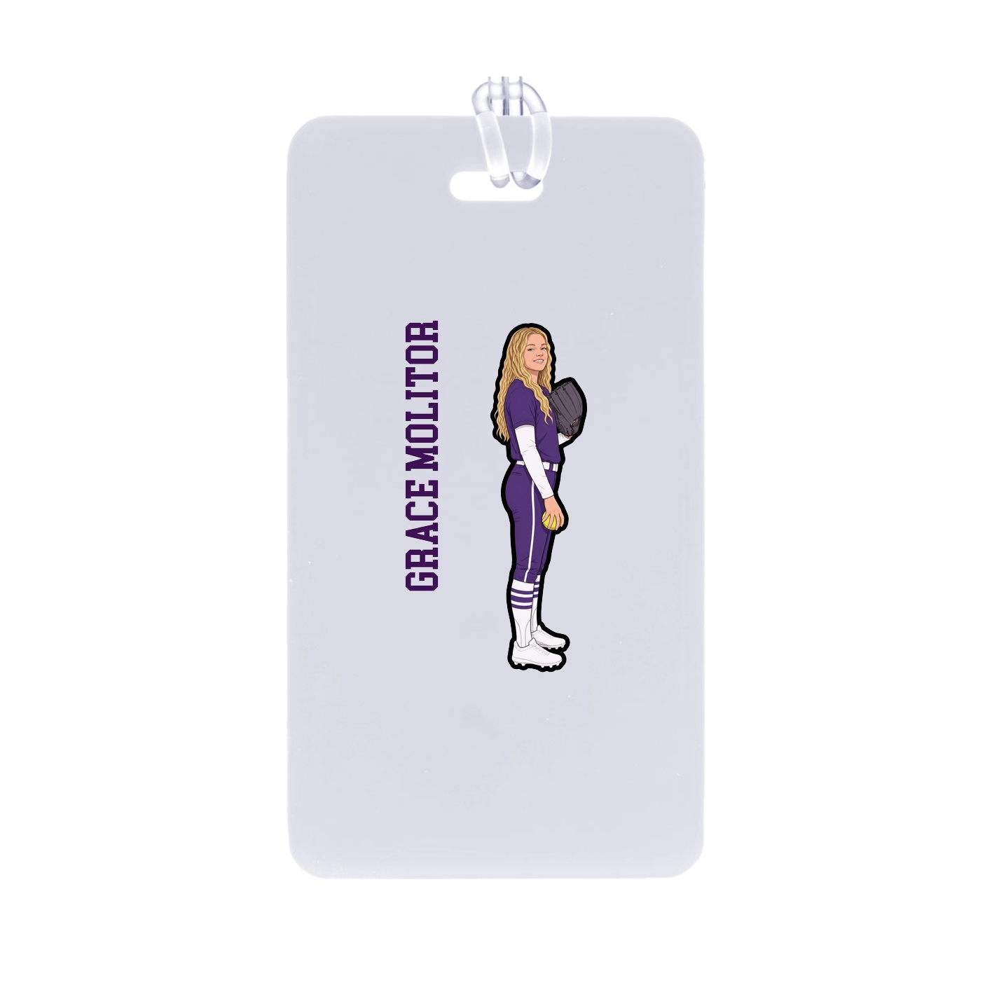 Bag Tag — Name Vertical in Classic