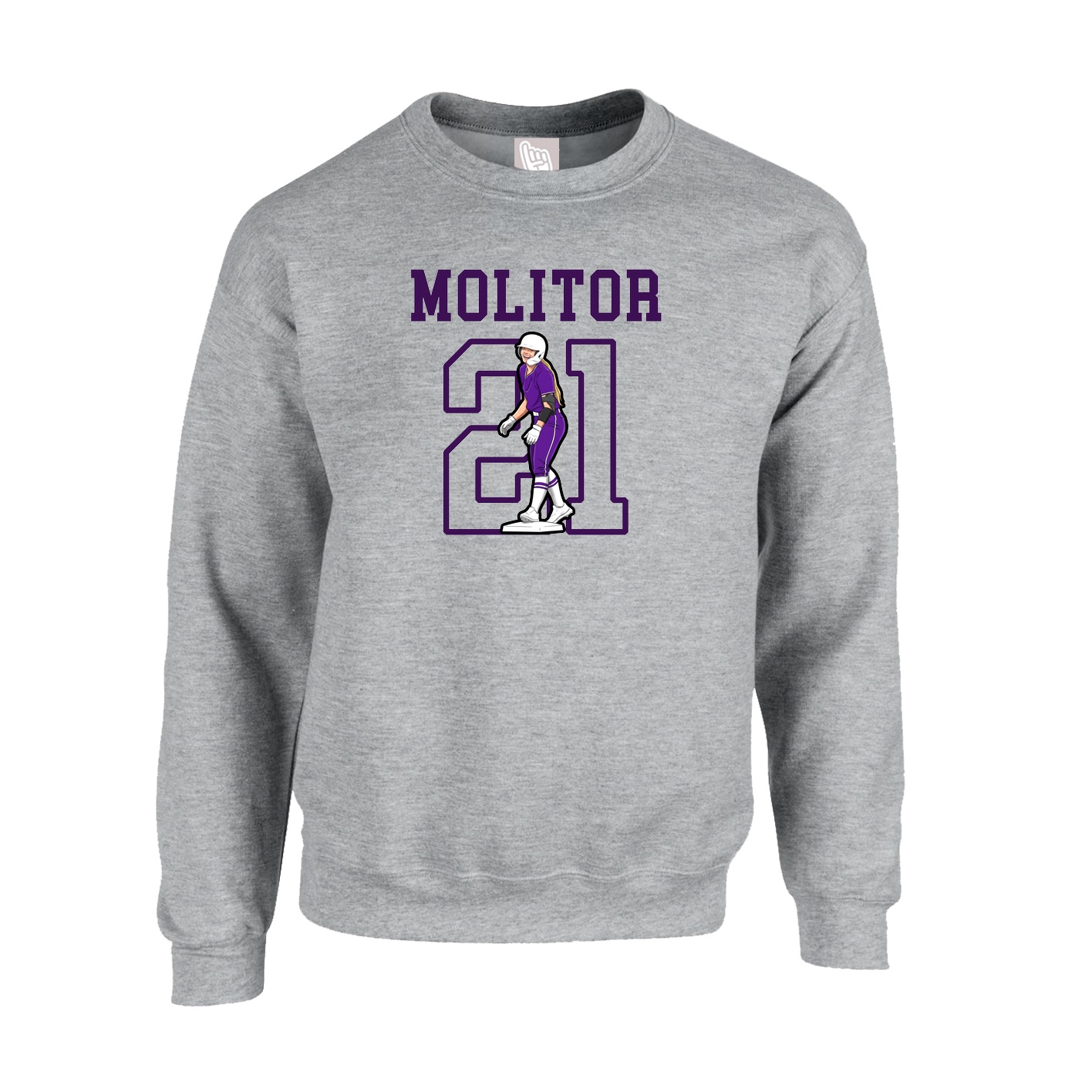 Fleece Crew — Shirsey in Grey