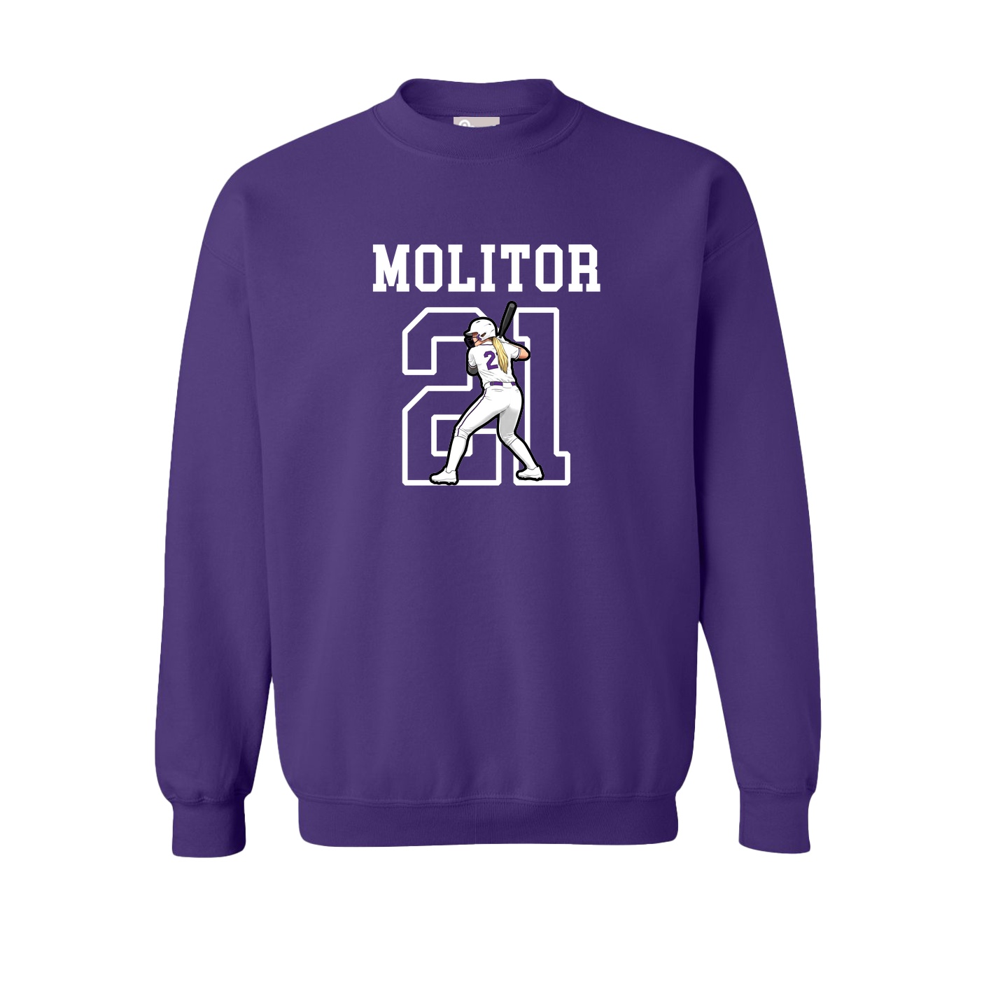 Fleece Crew — Shirsey in Purple