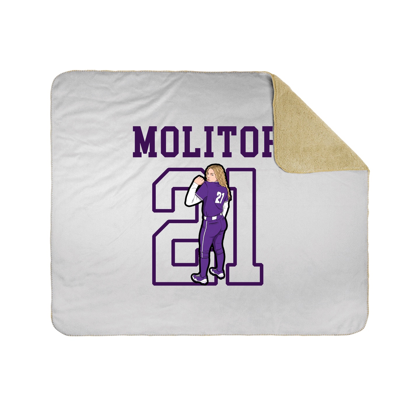 Throw Blanket — Shirsey in White