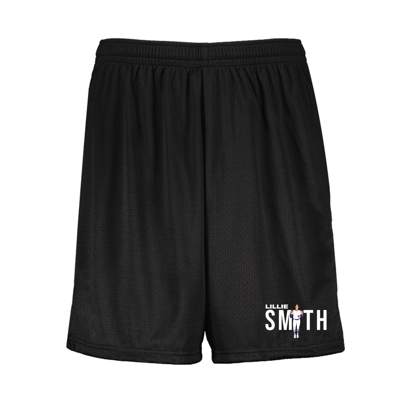 Shorts — Player Name in Black