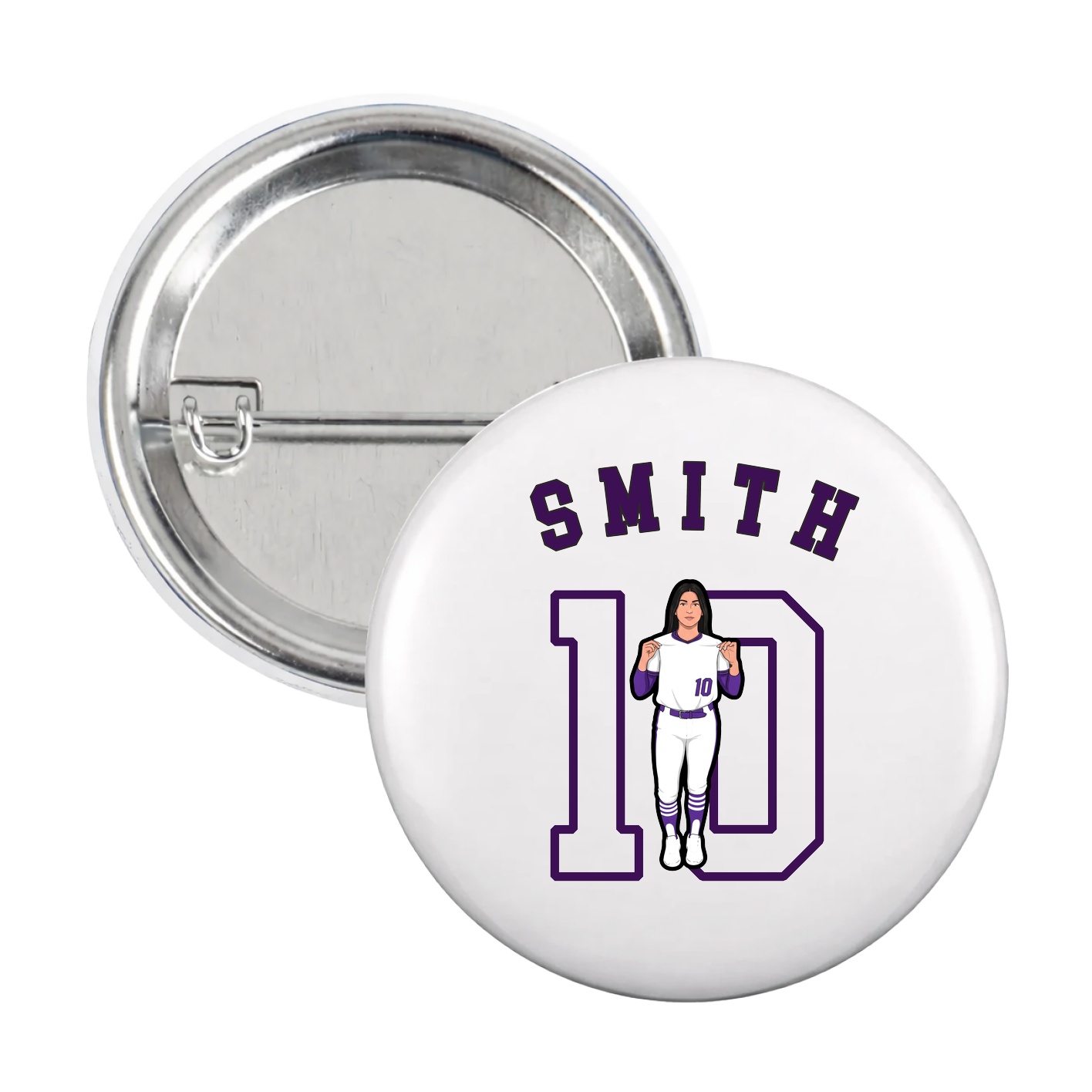 Game Day Button — Shirsey Arch in White