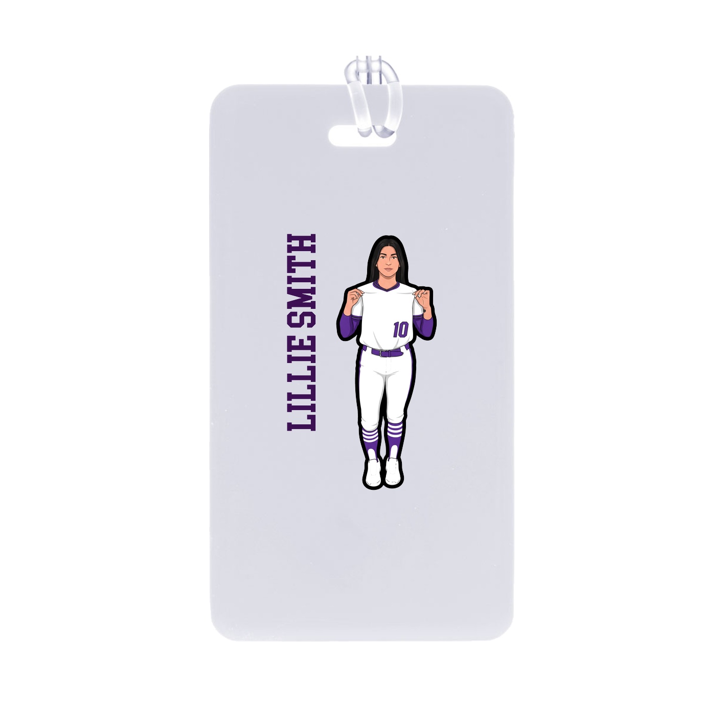 Bag Tag — Name Vertical in Classic