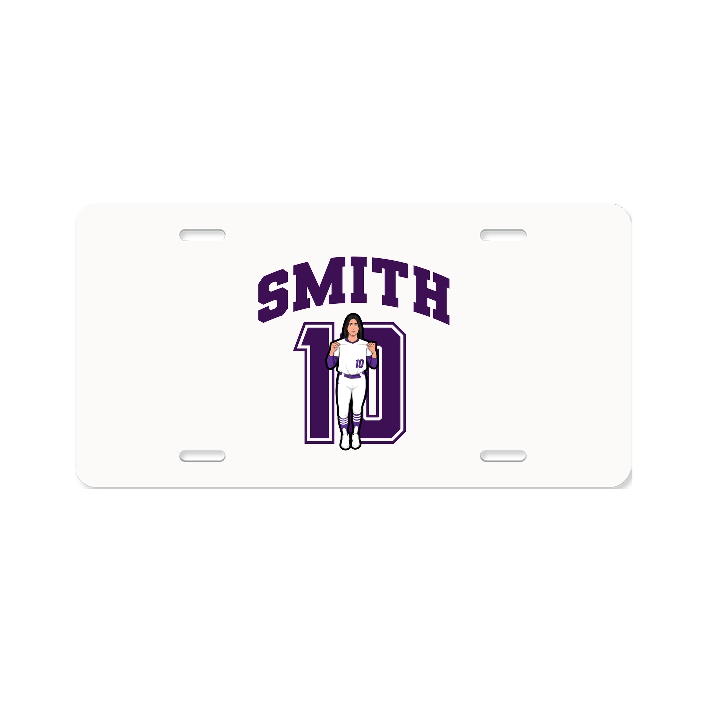 License Plate — Number in Classic