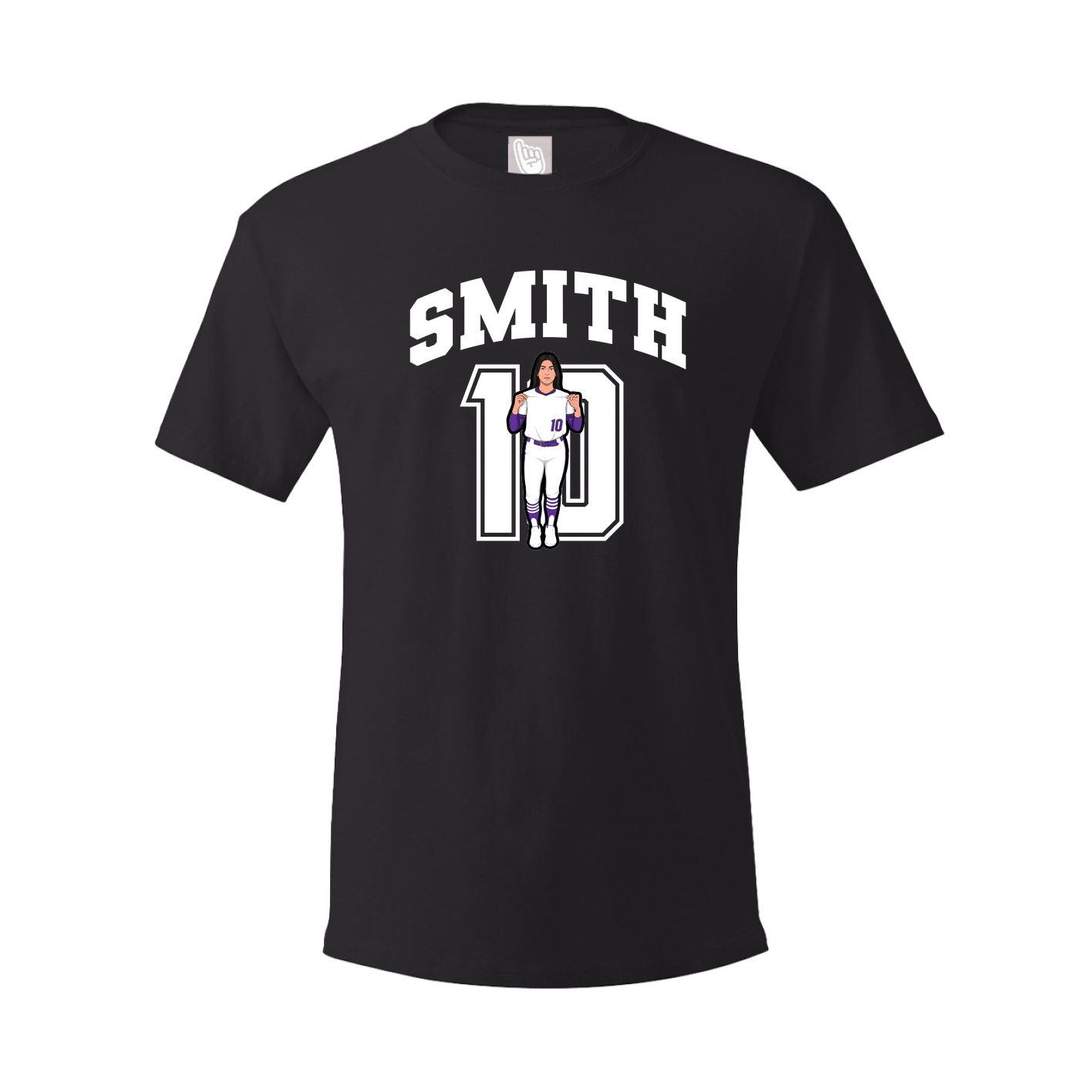 Youth Tee — Number in Black