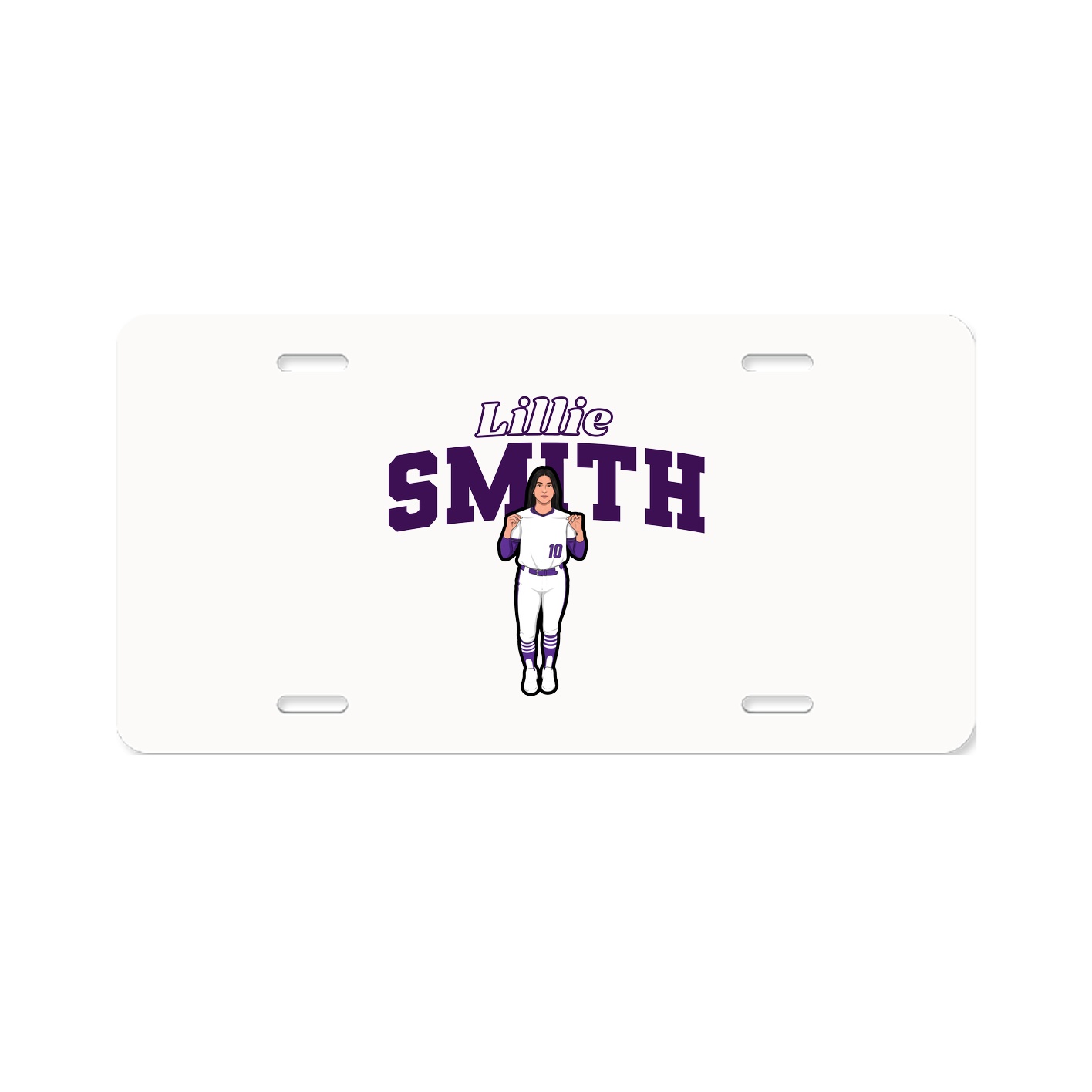 License Plate — Name Arch in Classic