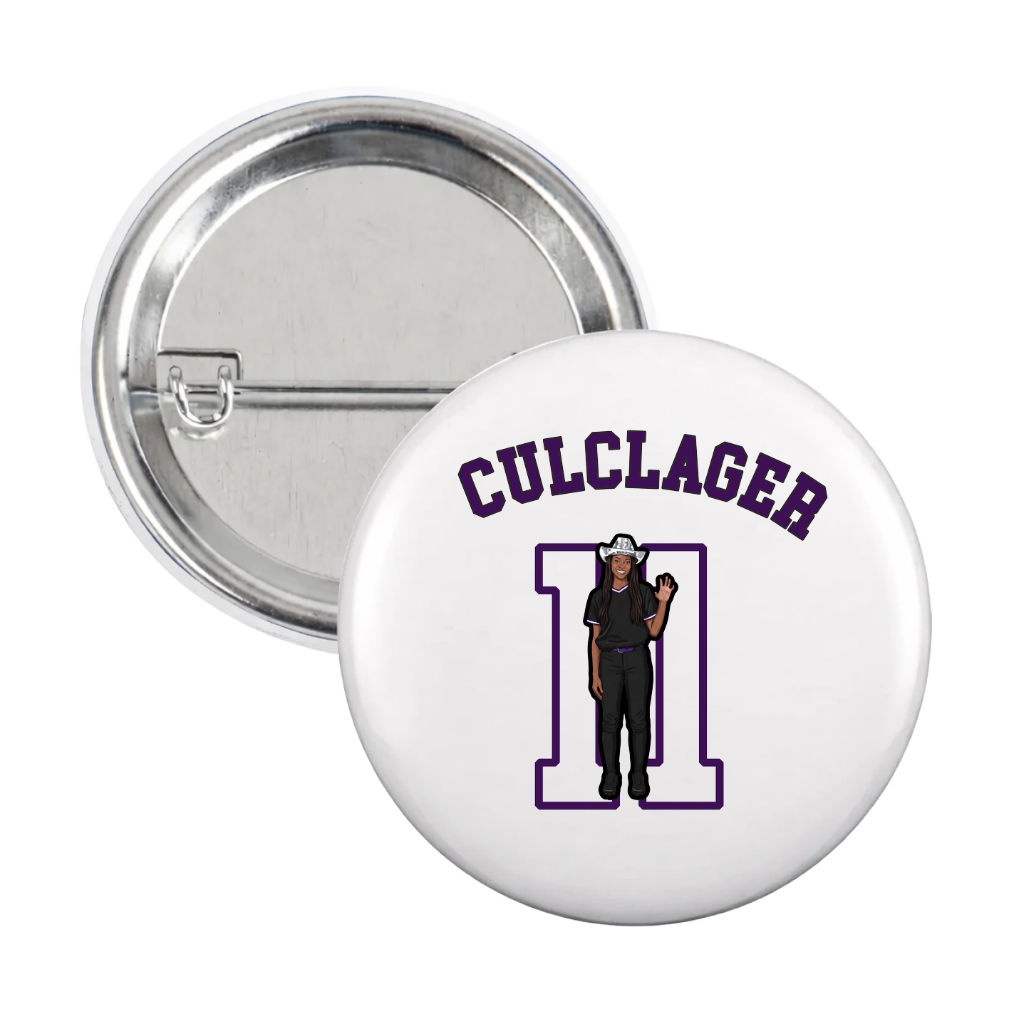 Game Day Button — Shirsey Arch in White