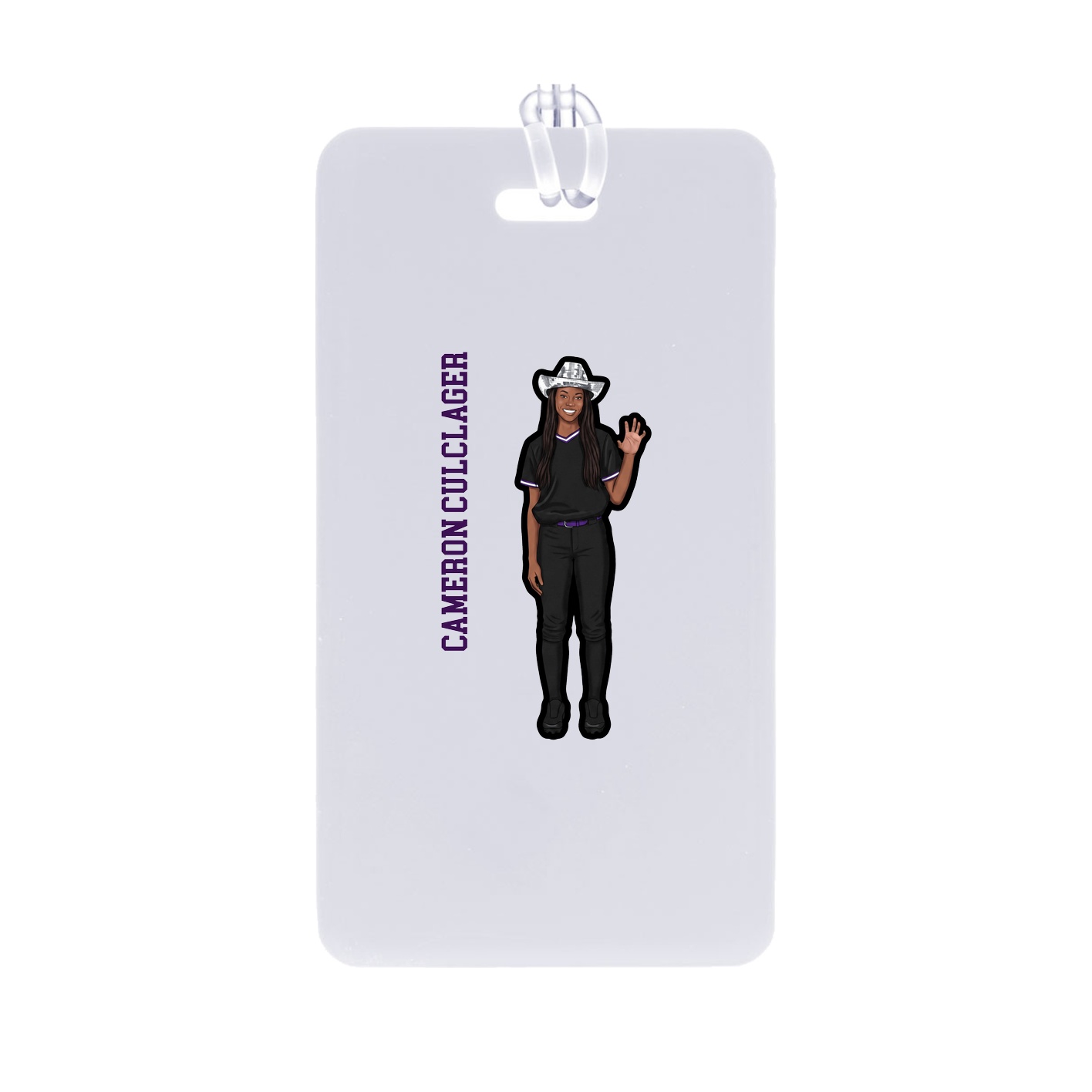 Bag Tag — Name Vertical in Classic