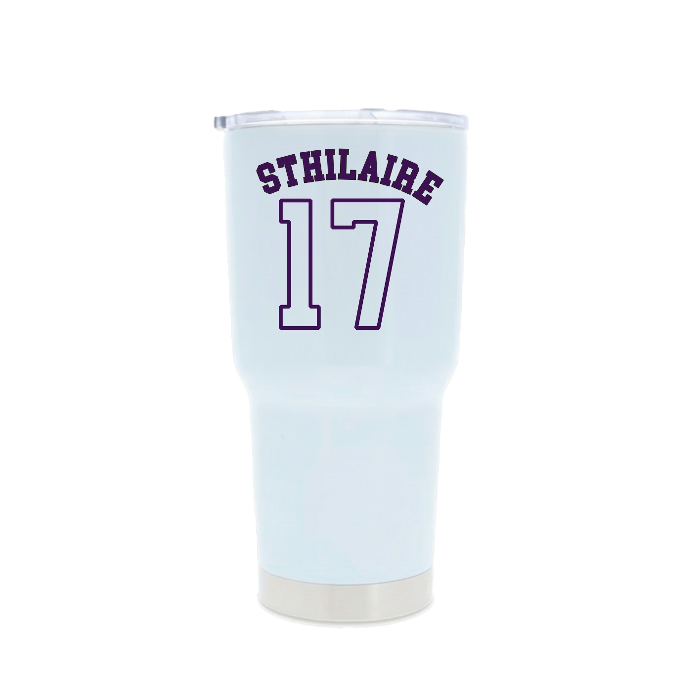 30oz Stainless Steel Tumbler — Shirsey Arch in White