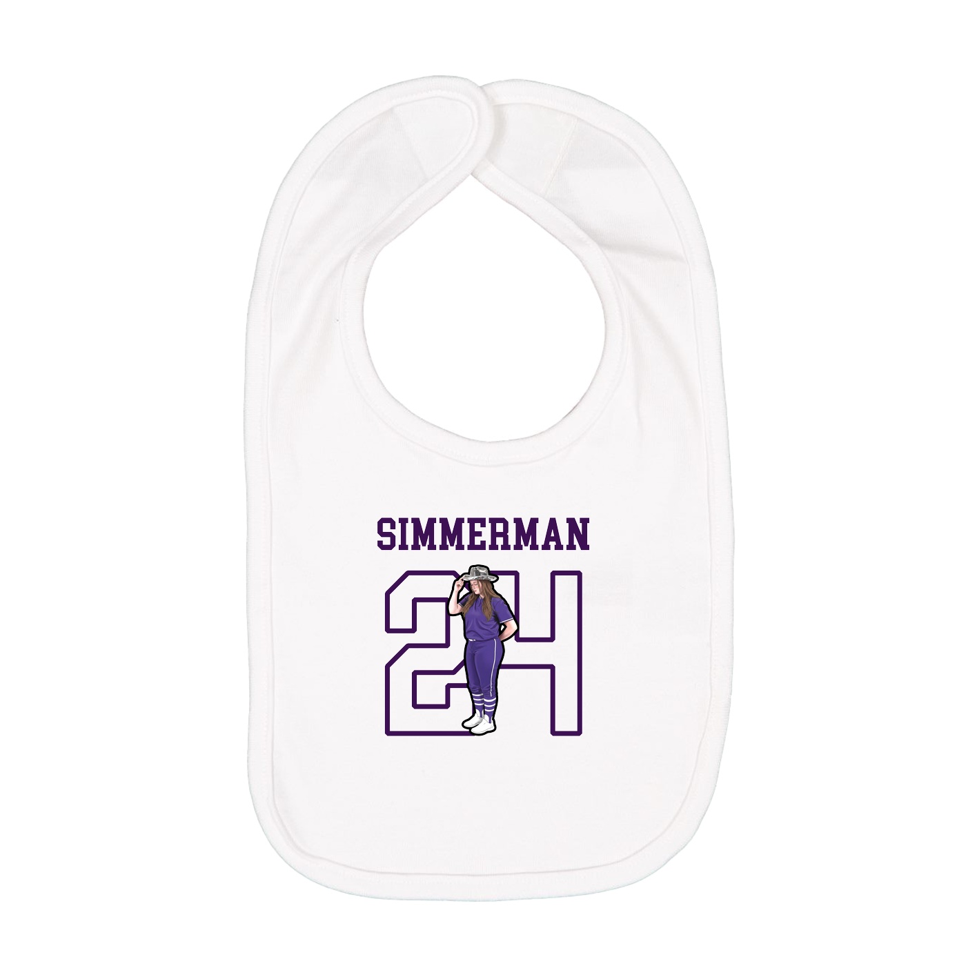Infant Bib — Shirsey in White