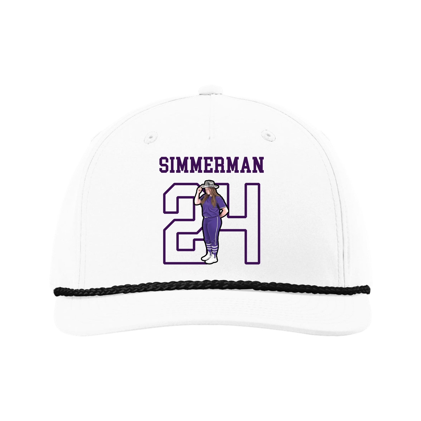 Five-Panel Classic Rope Cap — Shirsey in White