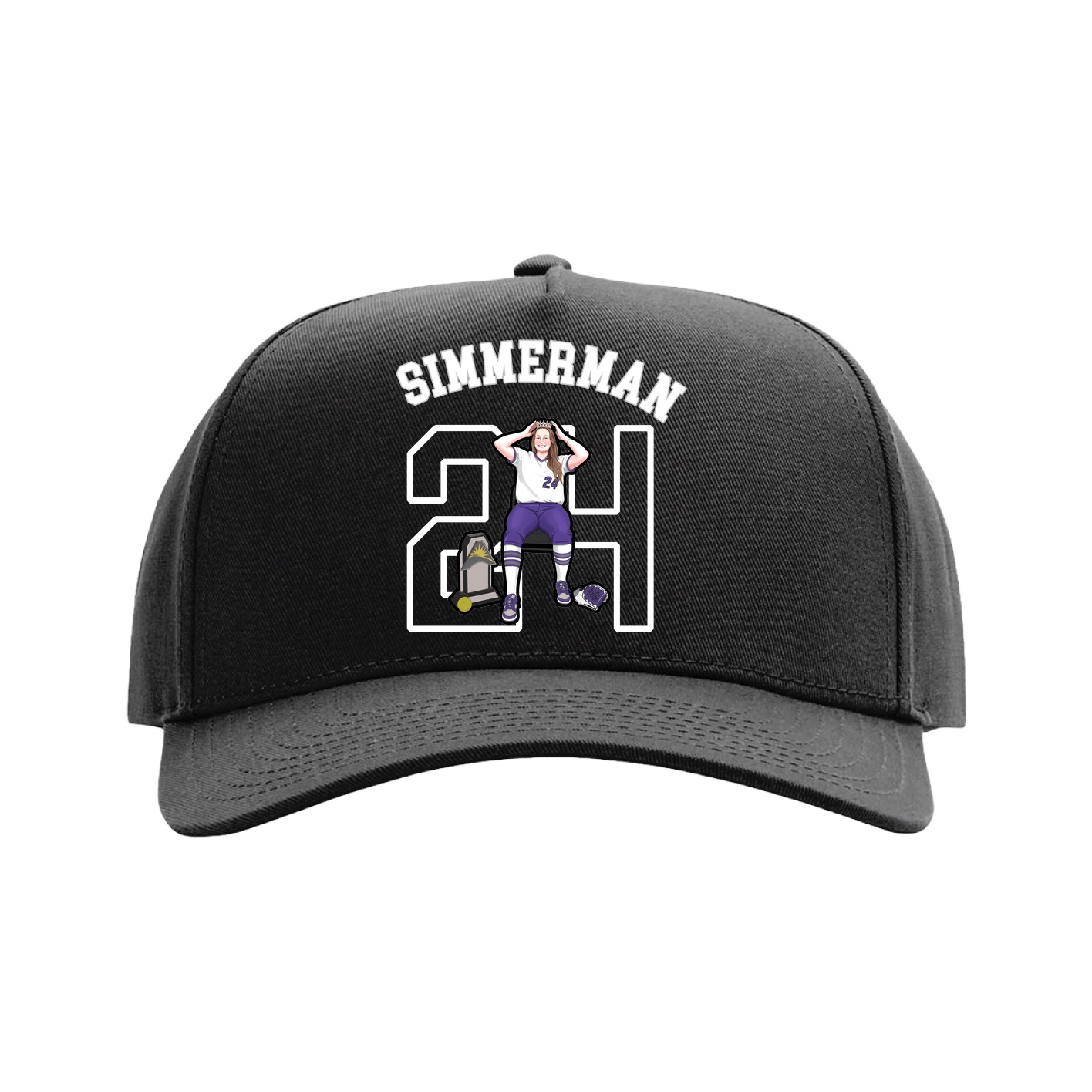 Full Fabric Five-Panel Champ Cap