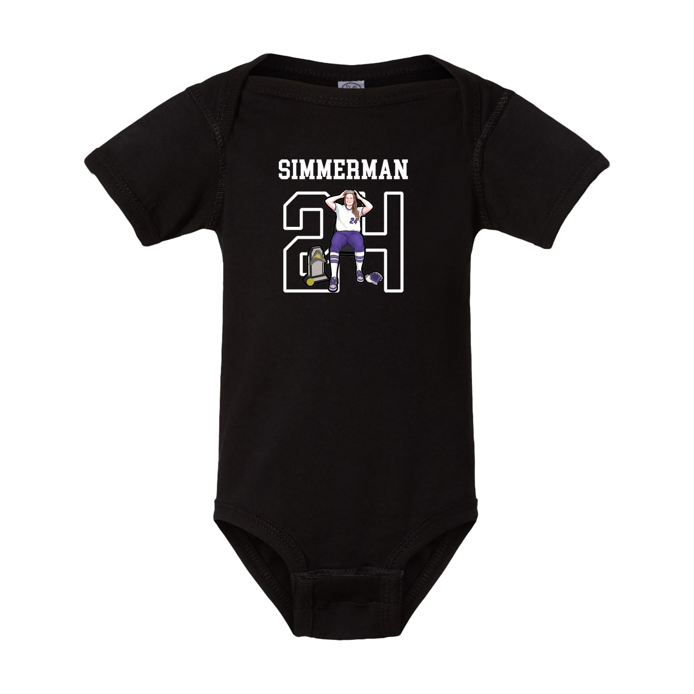 Baby Onesie — Shirsey in Black