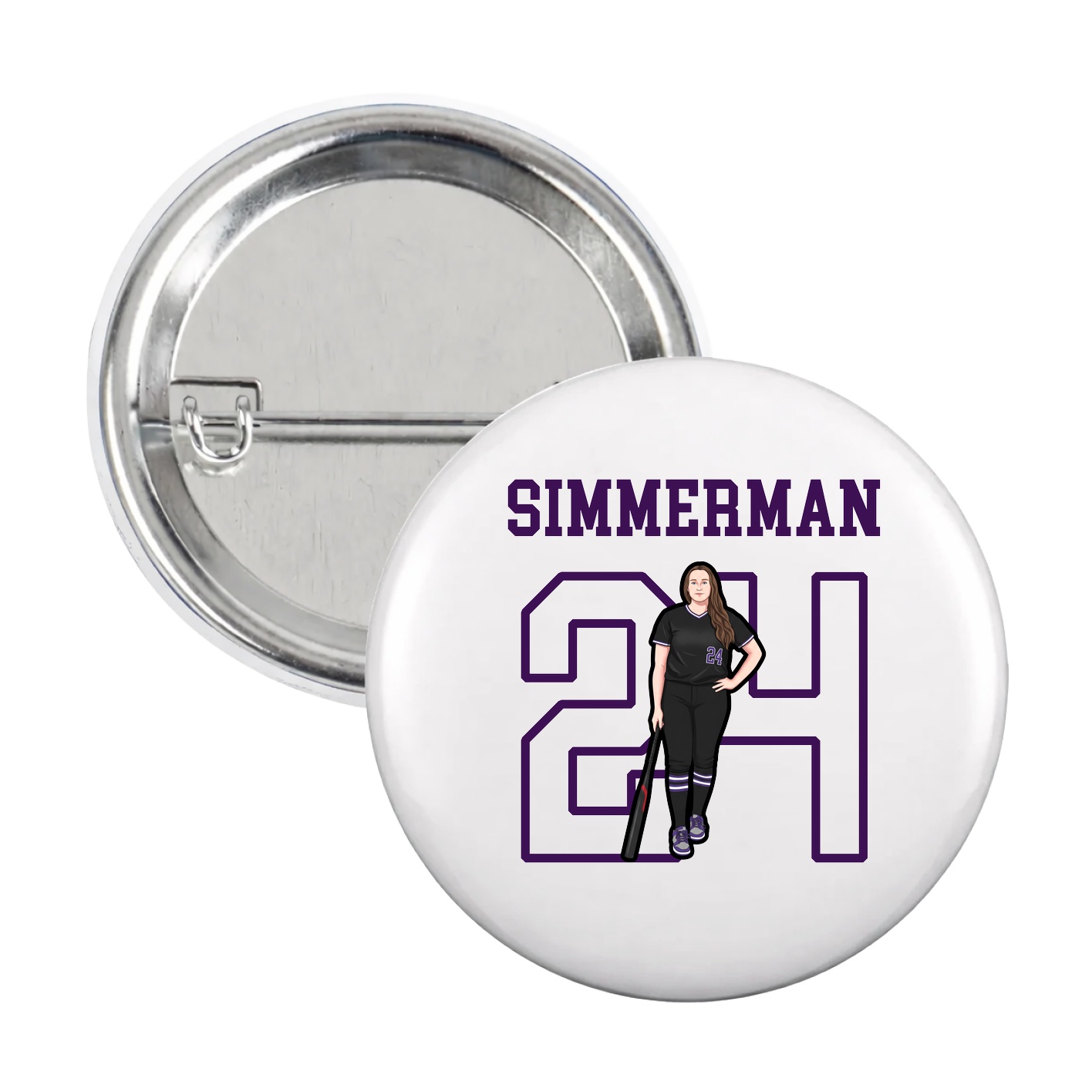 Game Day Button — Shirsey in White