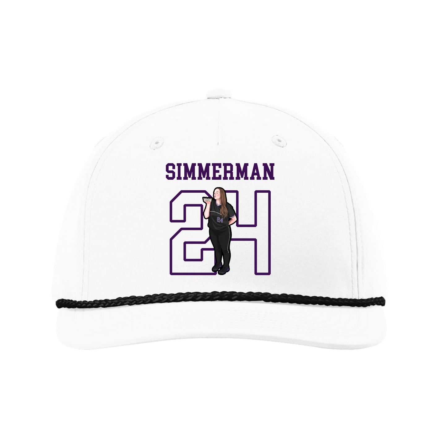 Five-Panel Classic Rope Cap — Shirsey in White