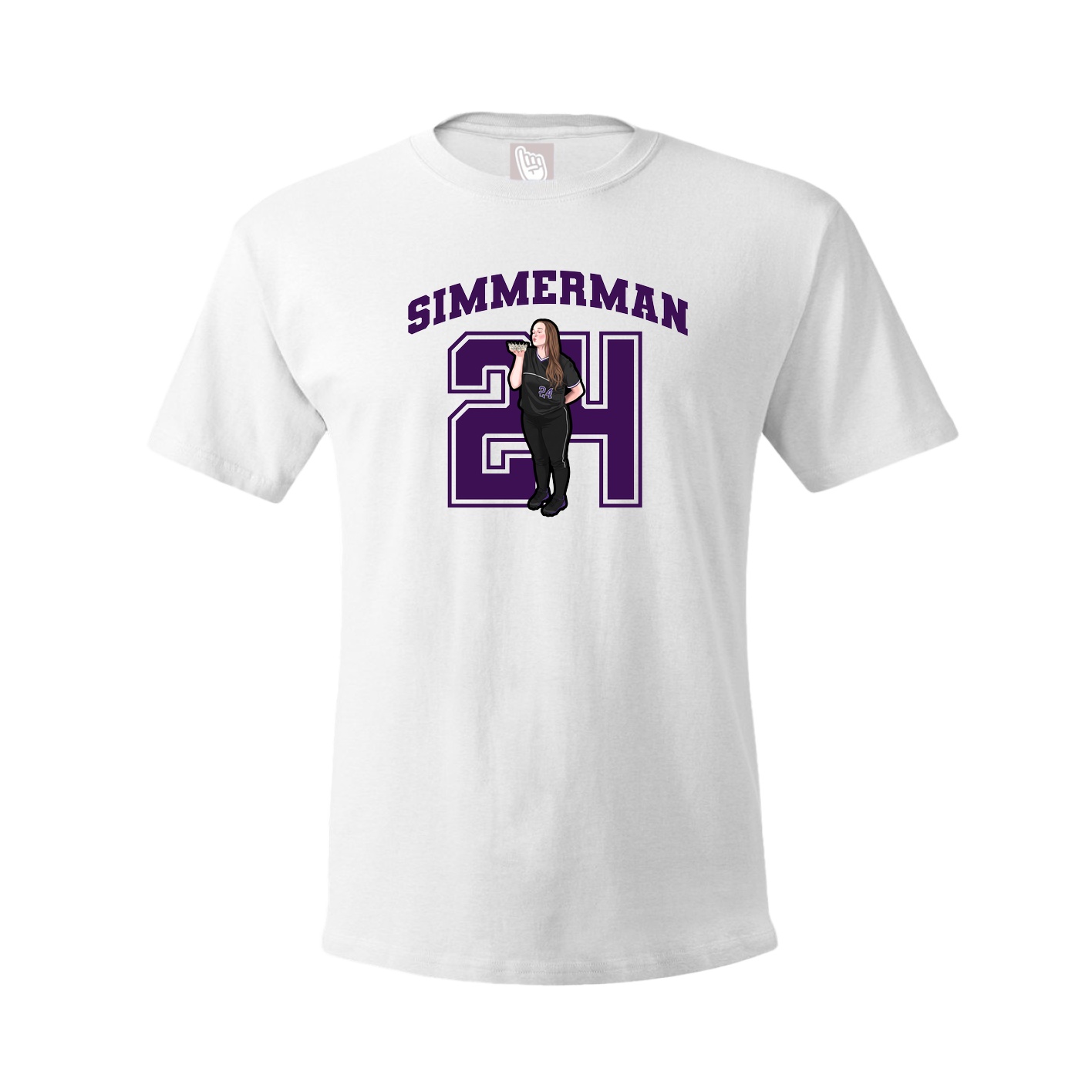 Tee — Number in White