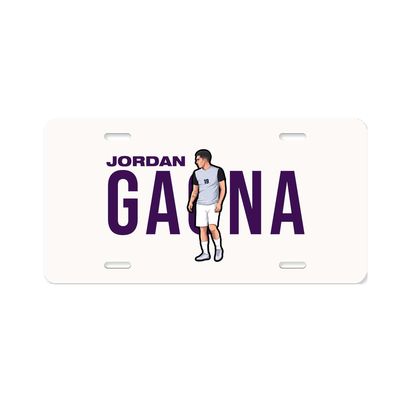 License Plate — Player Name in Classic