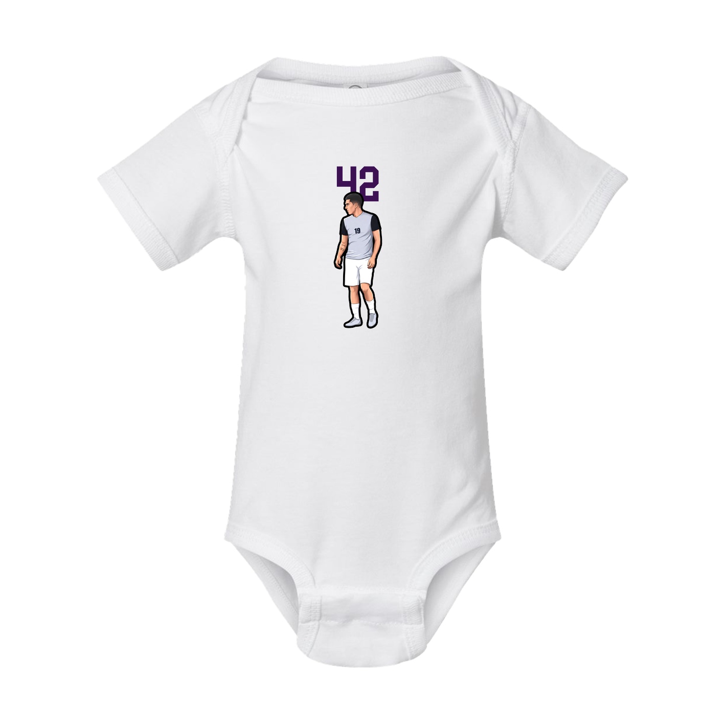 Baby Onesie — Number Top in White