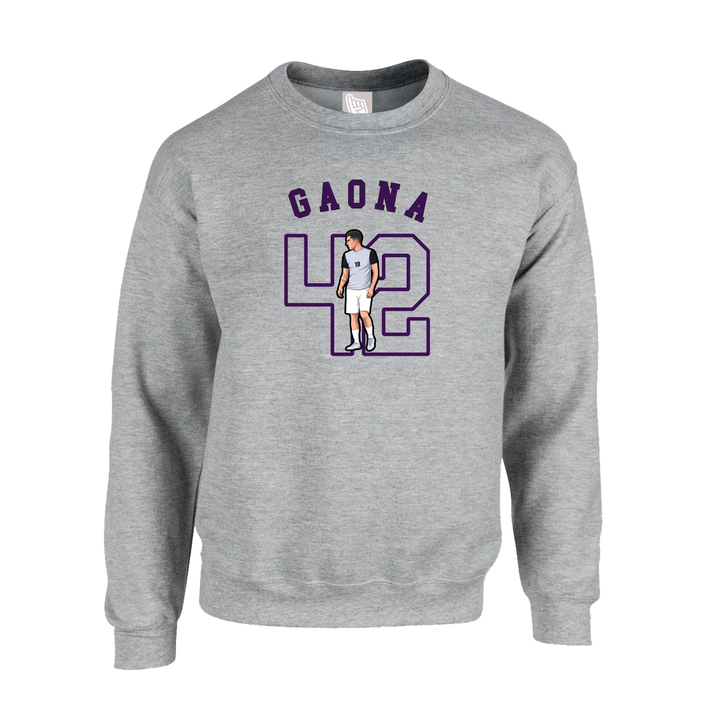 Fleece Crew — Shirsey Arch in Grey