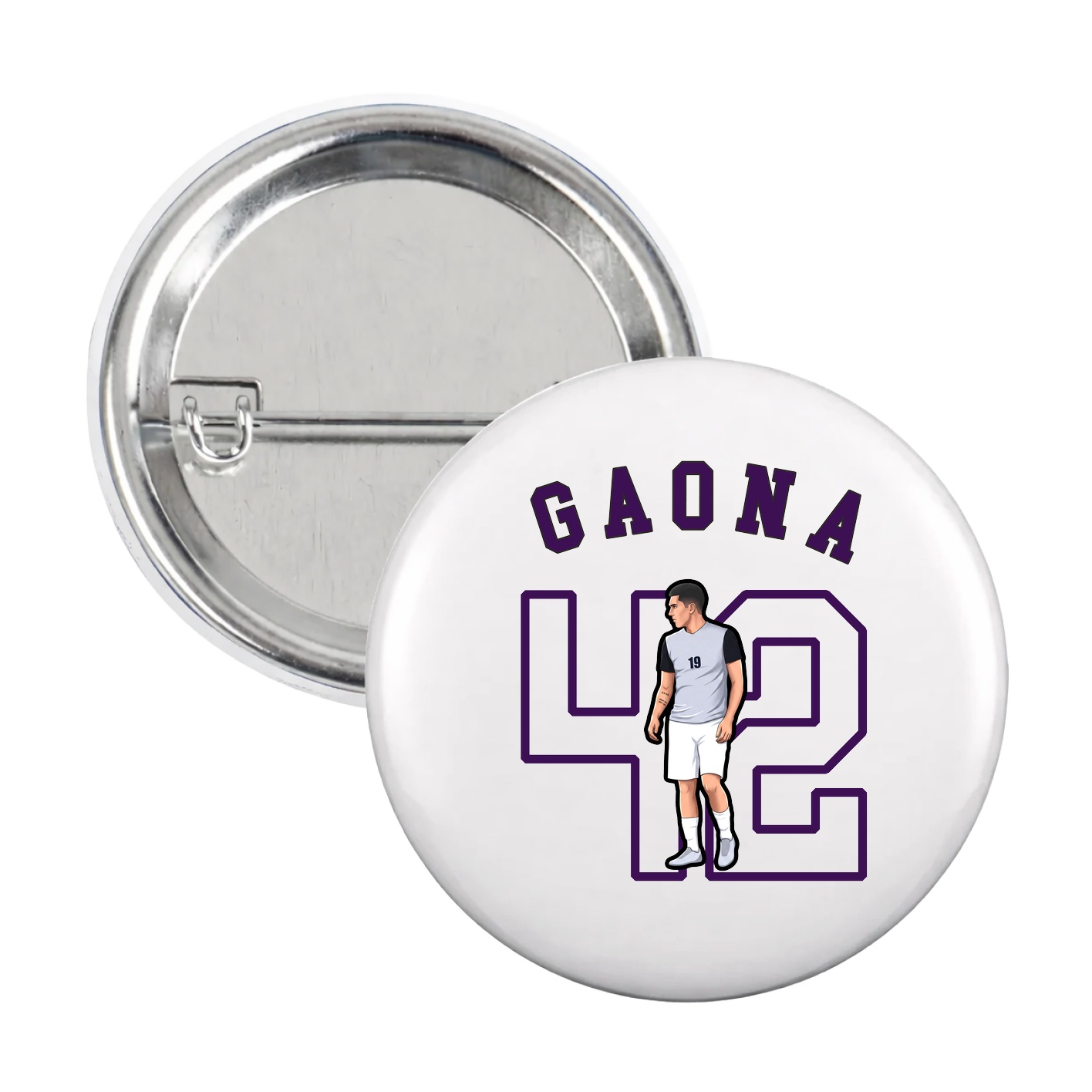 Game Day Button — Shirsey Arch in White
