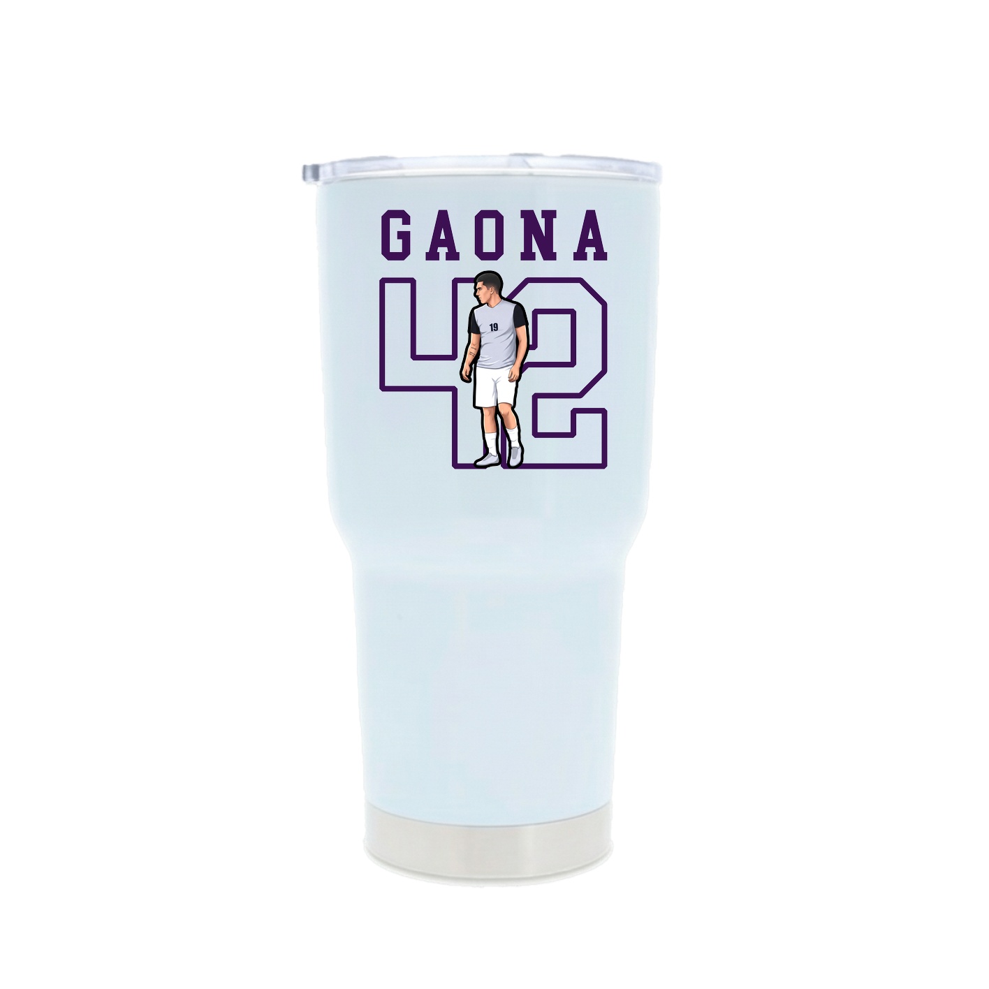 30oz Stainless Steel Tumbler — Shirsey in White