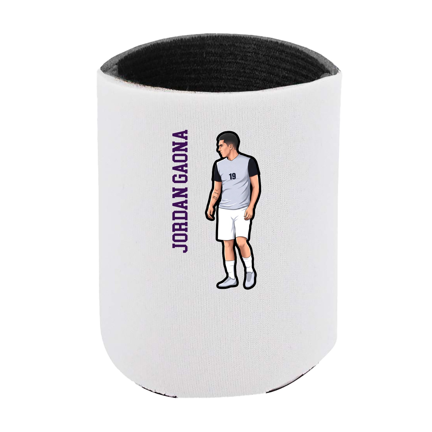 Can Holder — Name Vertical in White