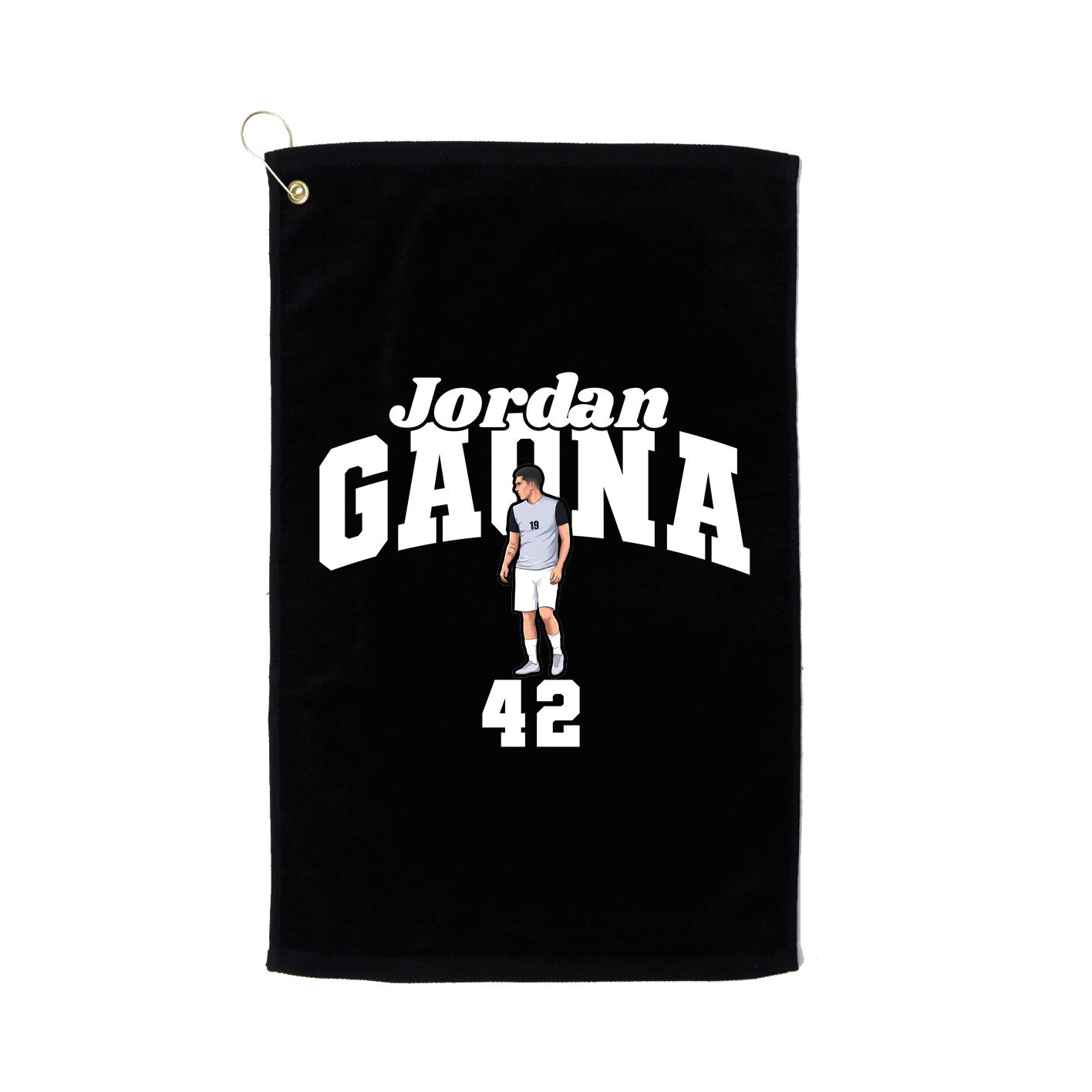 Golf Towel — Signature Arch in Black