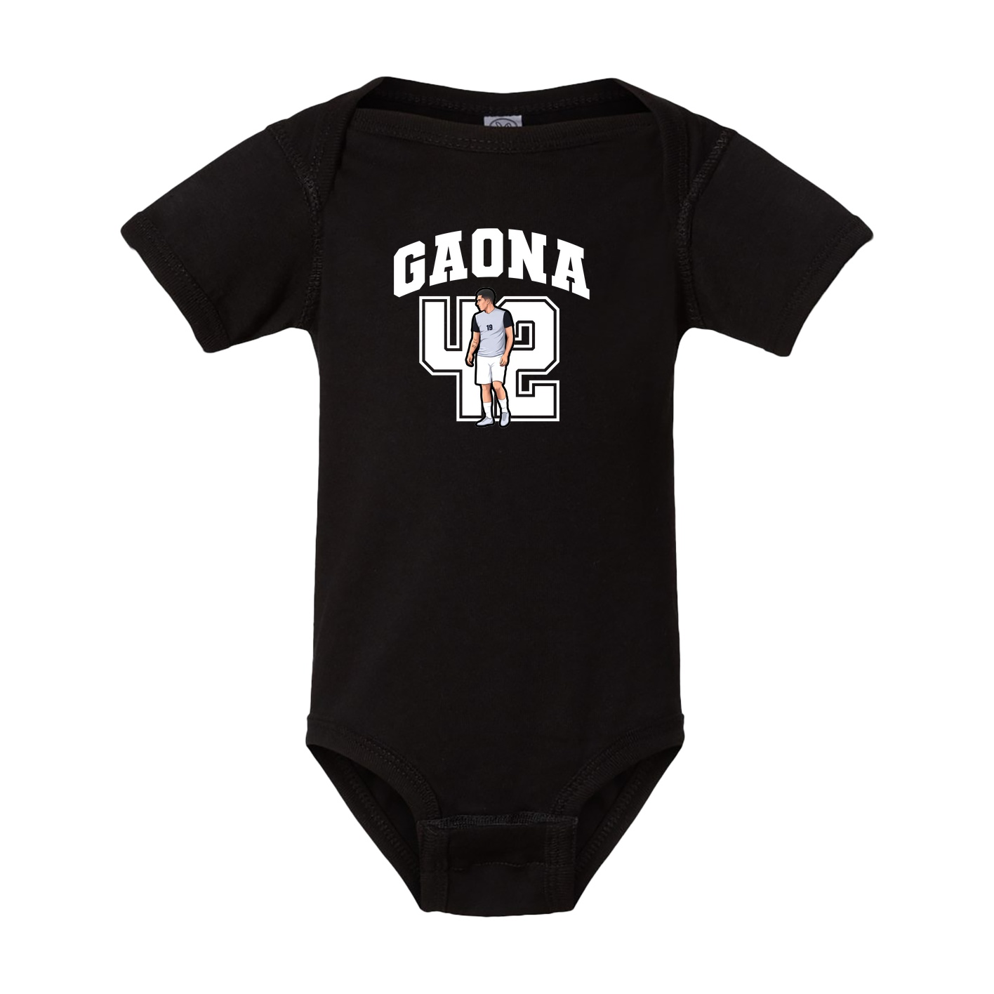 Baby Onesie — Number in Black