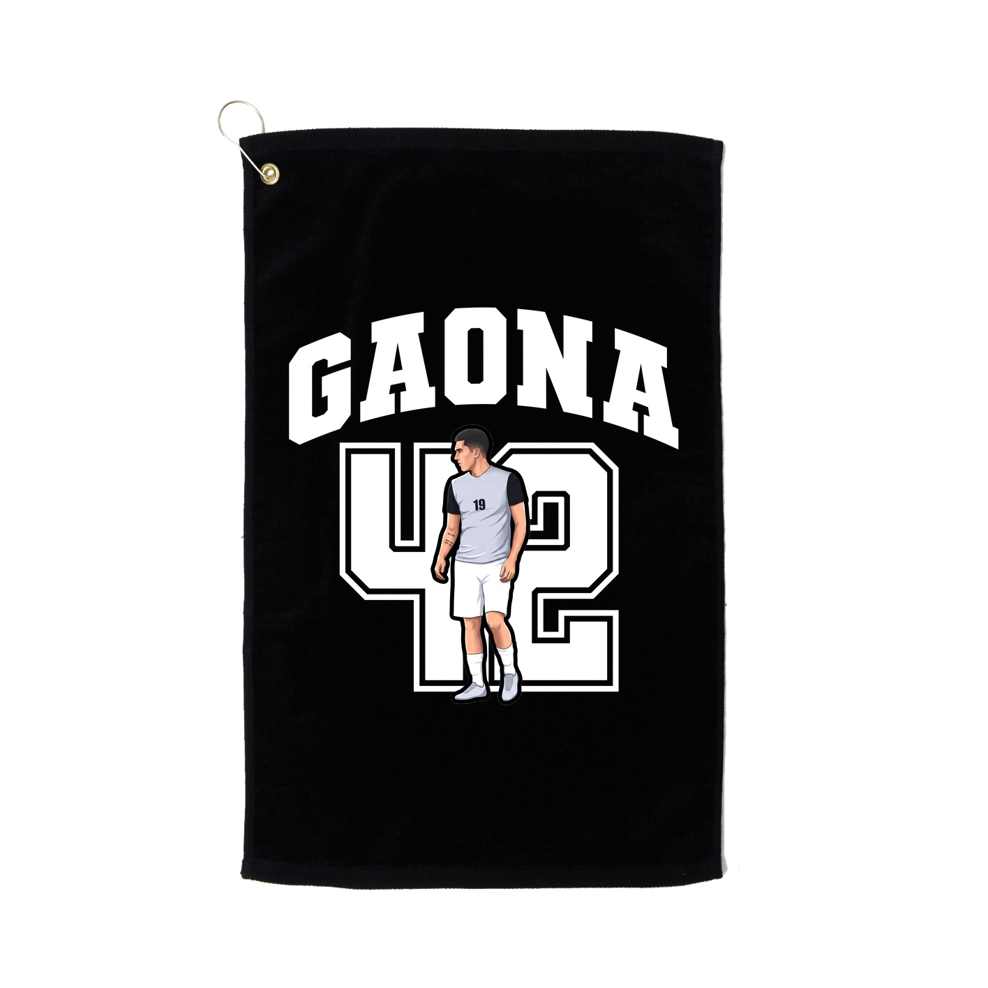 Golf Towel — Number in Black