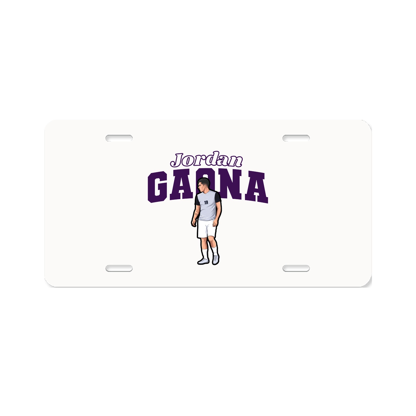License Plate — Name Arch in Classic
