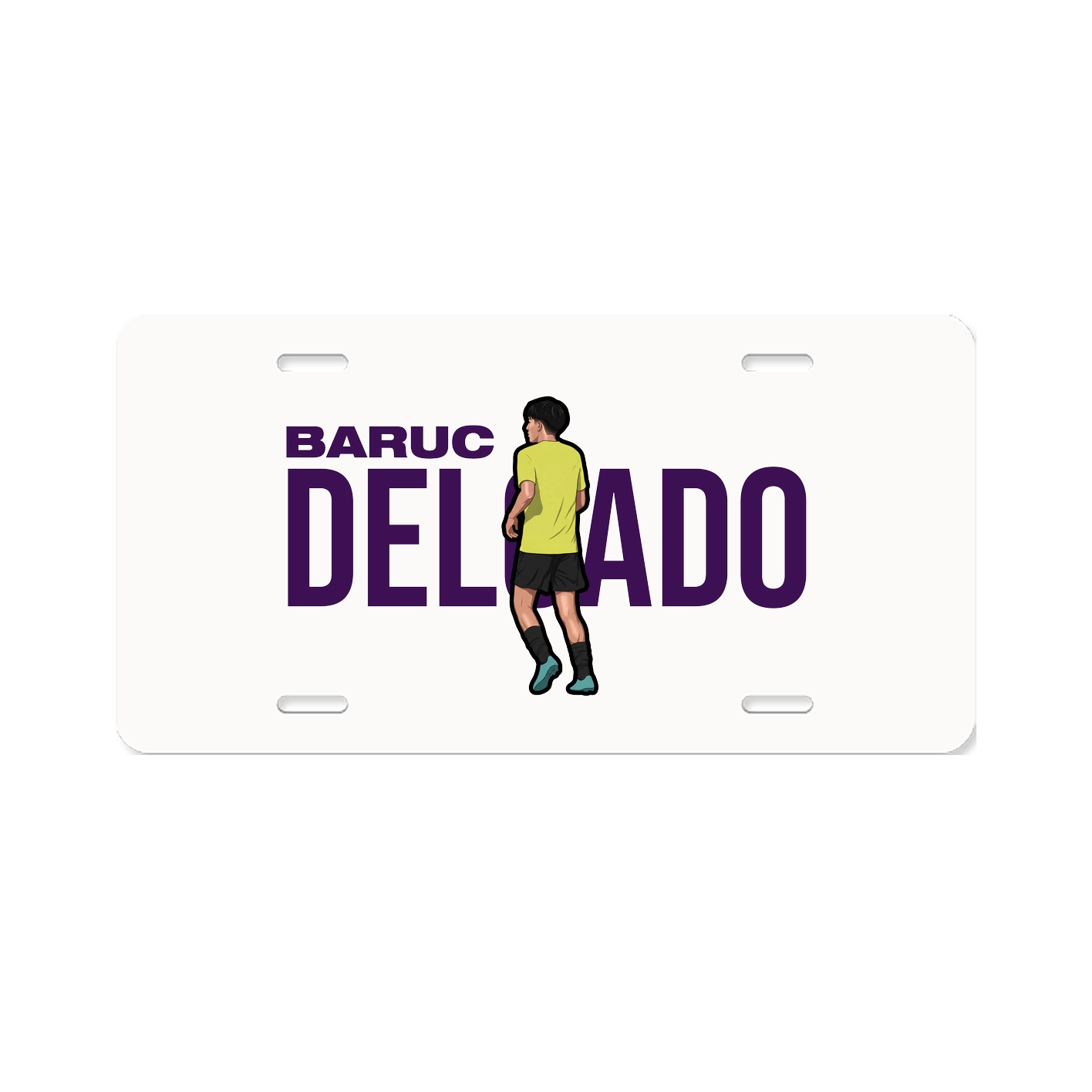 License Plate — Player Name in Classic